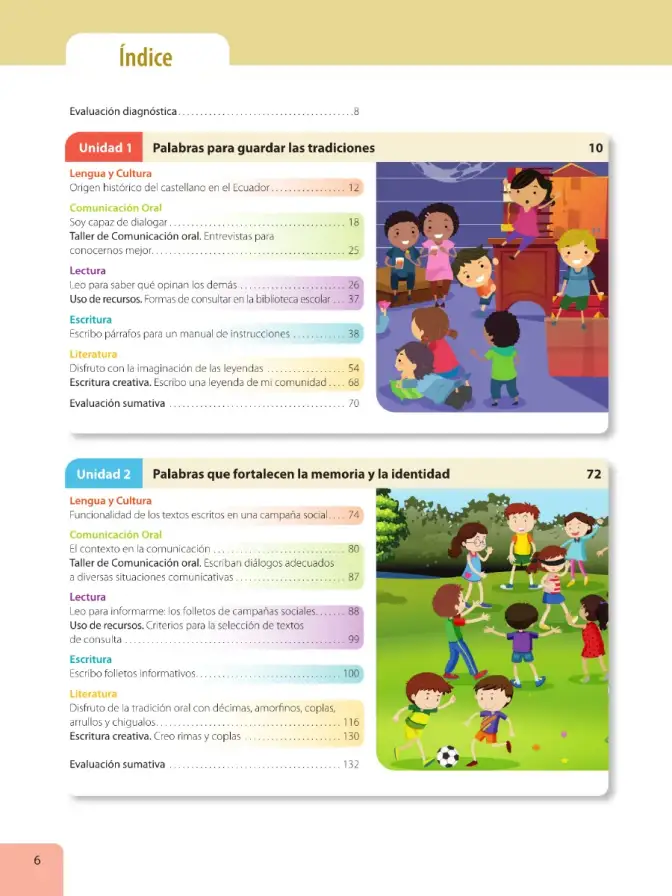 Página 8 de Lengua Y Literatura 6° · Egb 6 Lengua Y Literatura 2025 · 2025