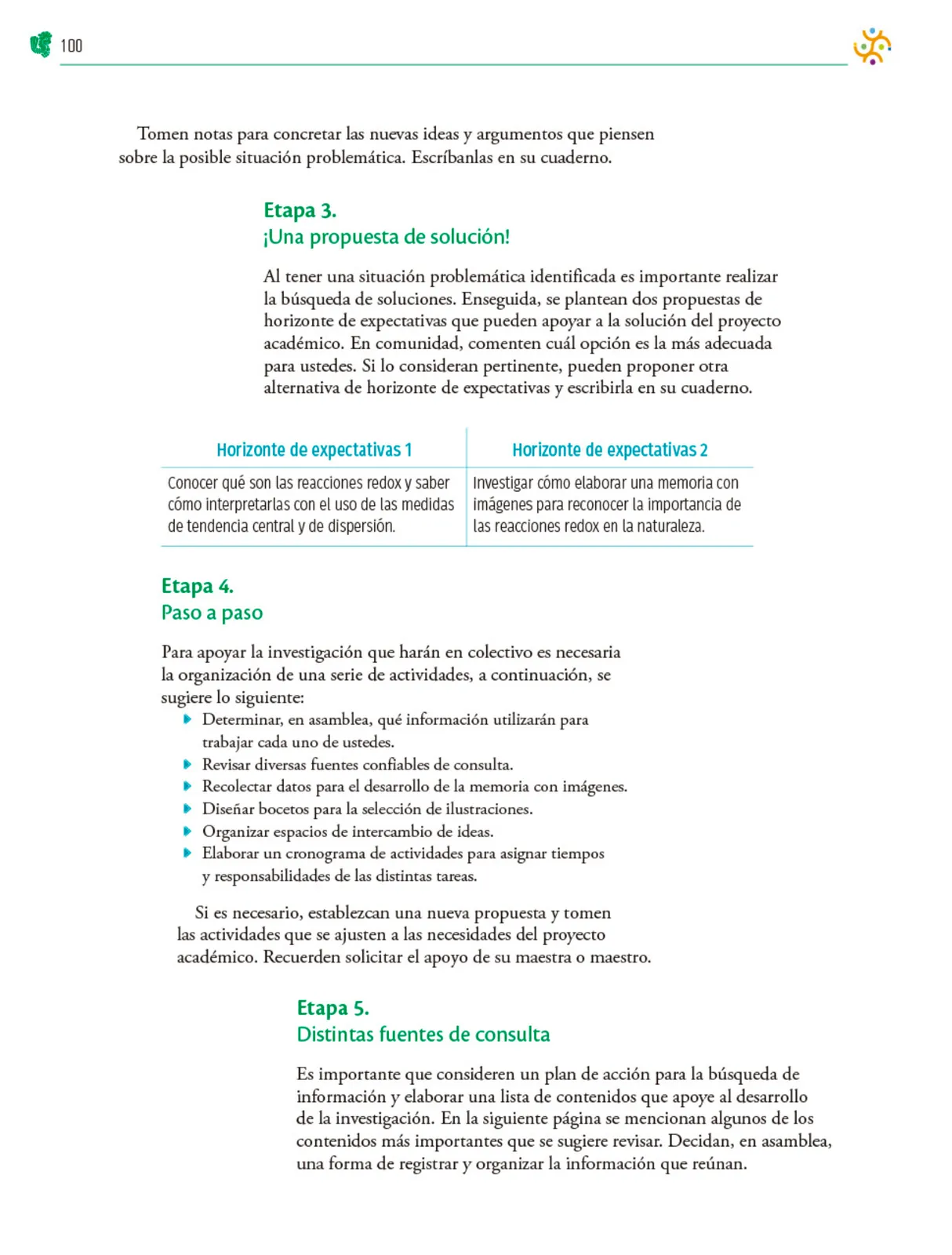 Página 101 de Colección Nanahuatzin. Nuestro libro de Proyectos.  Tomo III.  Libro de Educación Telesecundaria Grado 3°  Ciclo Escolar 2025 - 2026