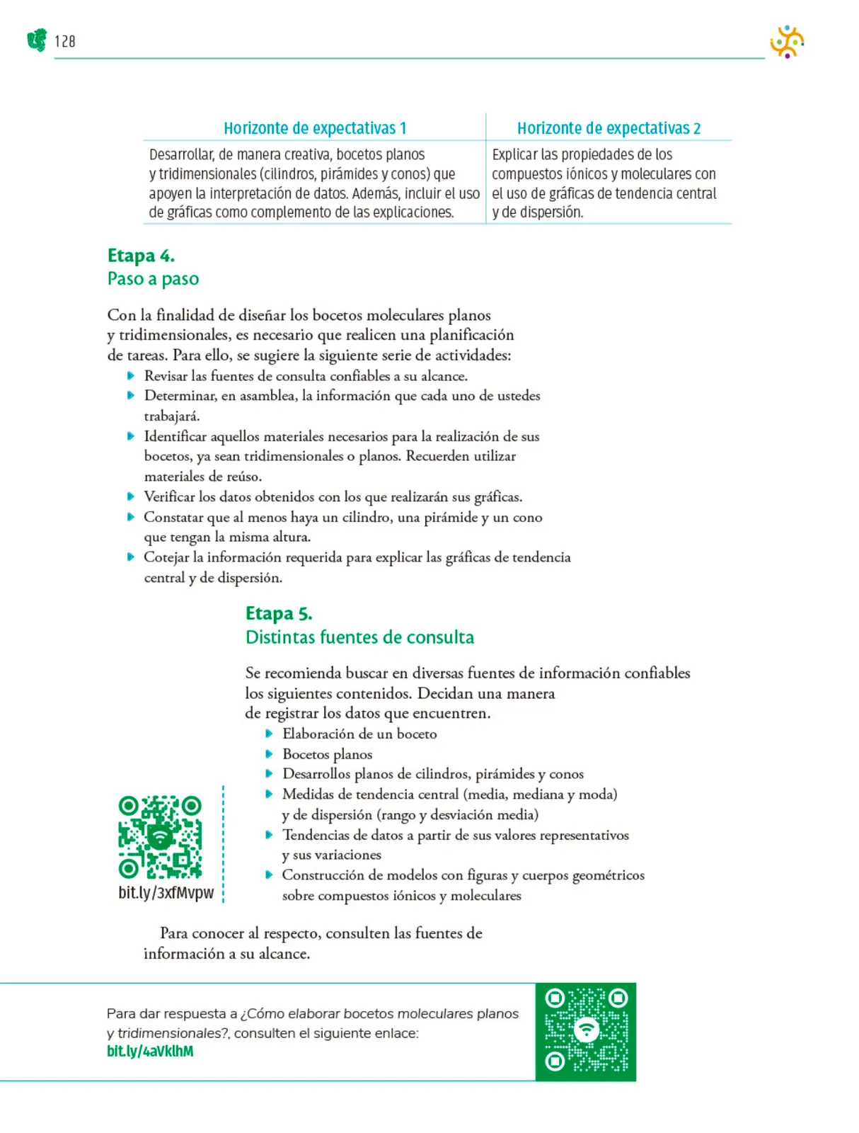 Miniatura página 129 de Colección Nanahuatzin. Nuestro libro de Proyectos.  Tomo II.  Libro de Educación Telesecundaria Grado 3°  Ciclo Escolar 2025 - 2026