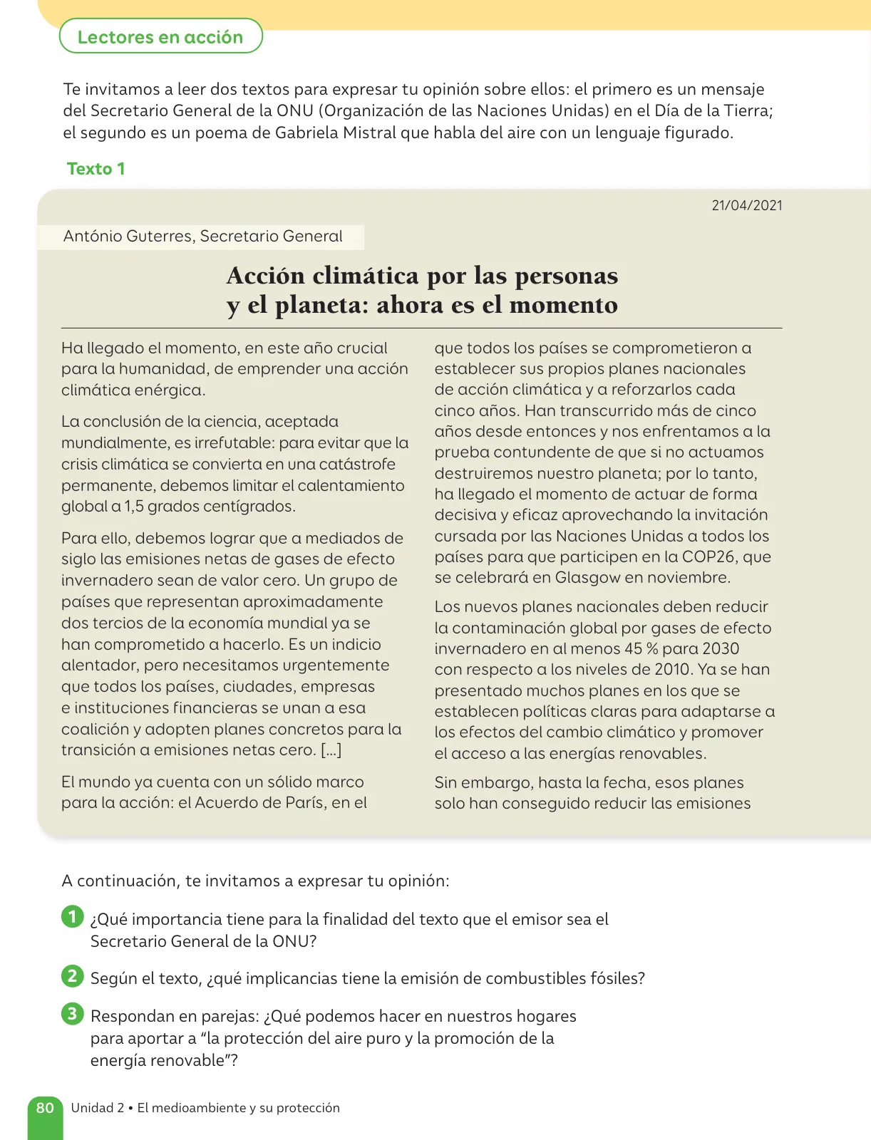 Página 82 de Lenguaje y Comunicación – Sexto Básico | Texto del Estudiante MINEDUC – Descargar PDF · 2024