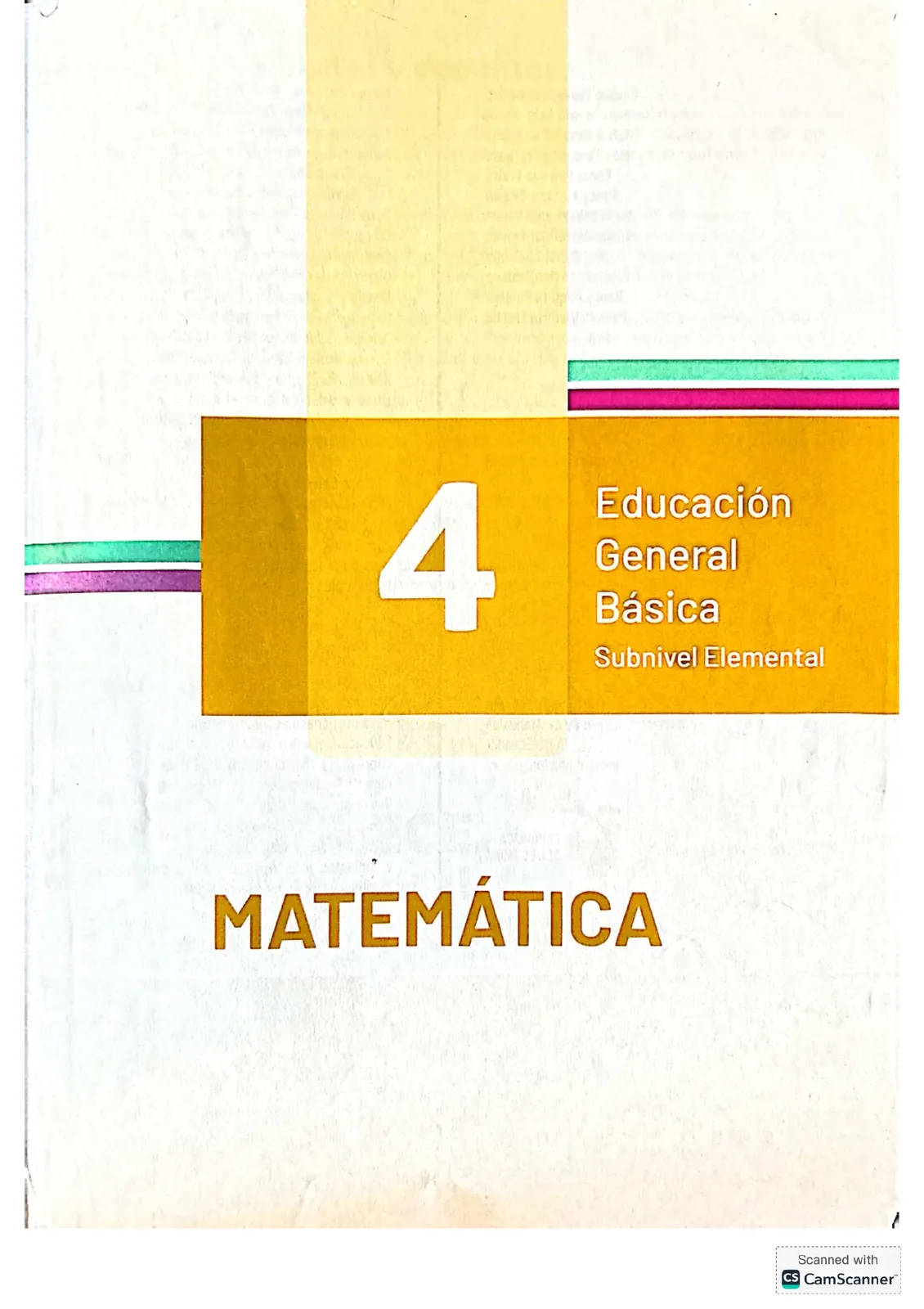 Portada de Matematica · 4 EGB · 2024