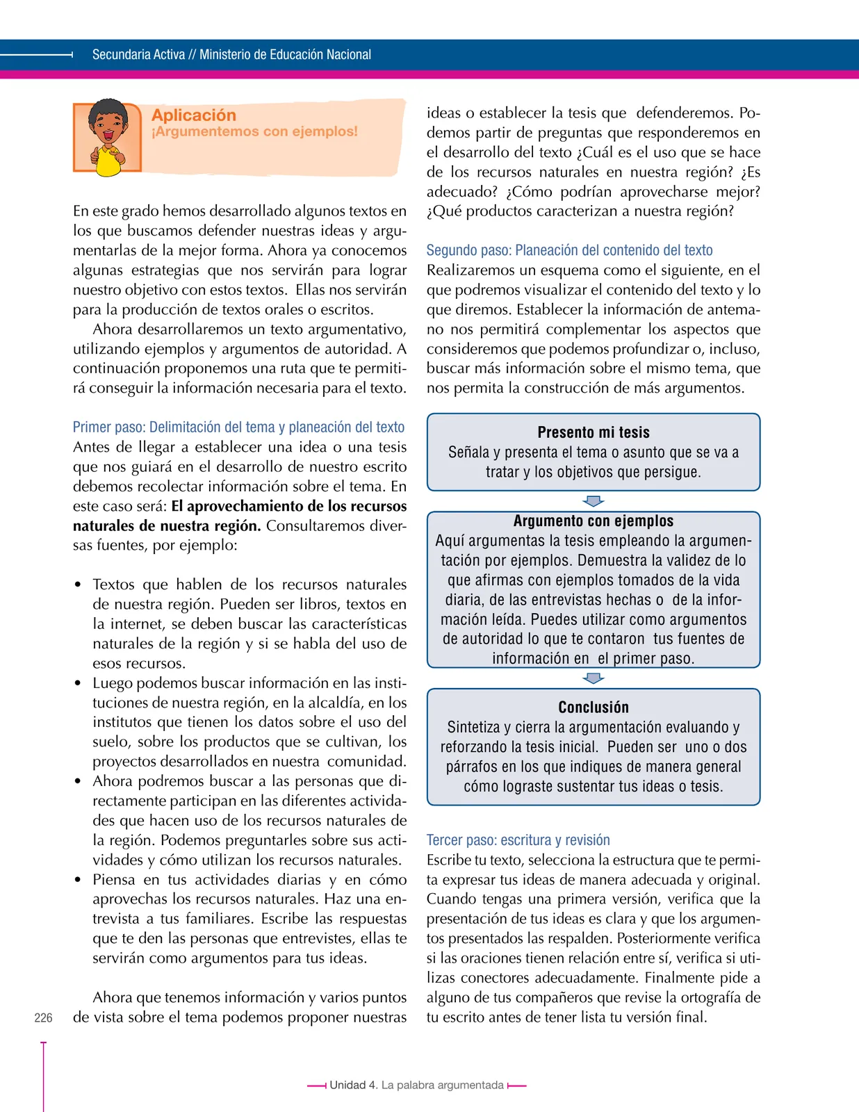 Página 226 de Lenguaje 8° · Secundaria Activa