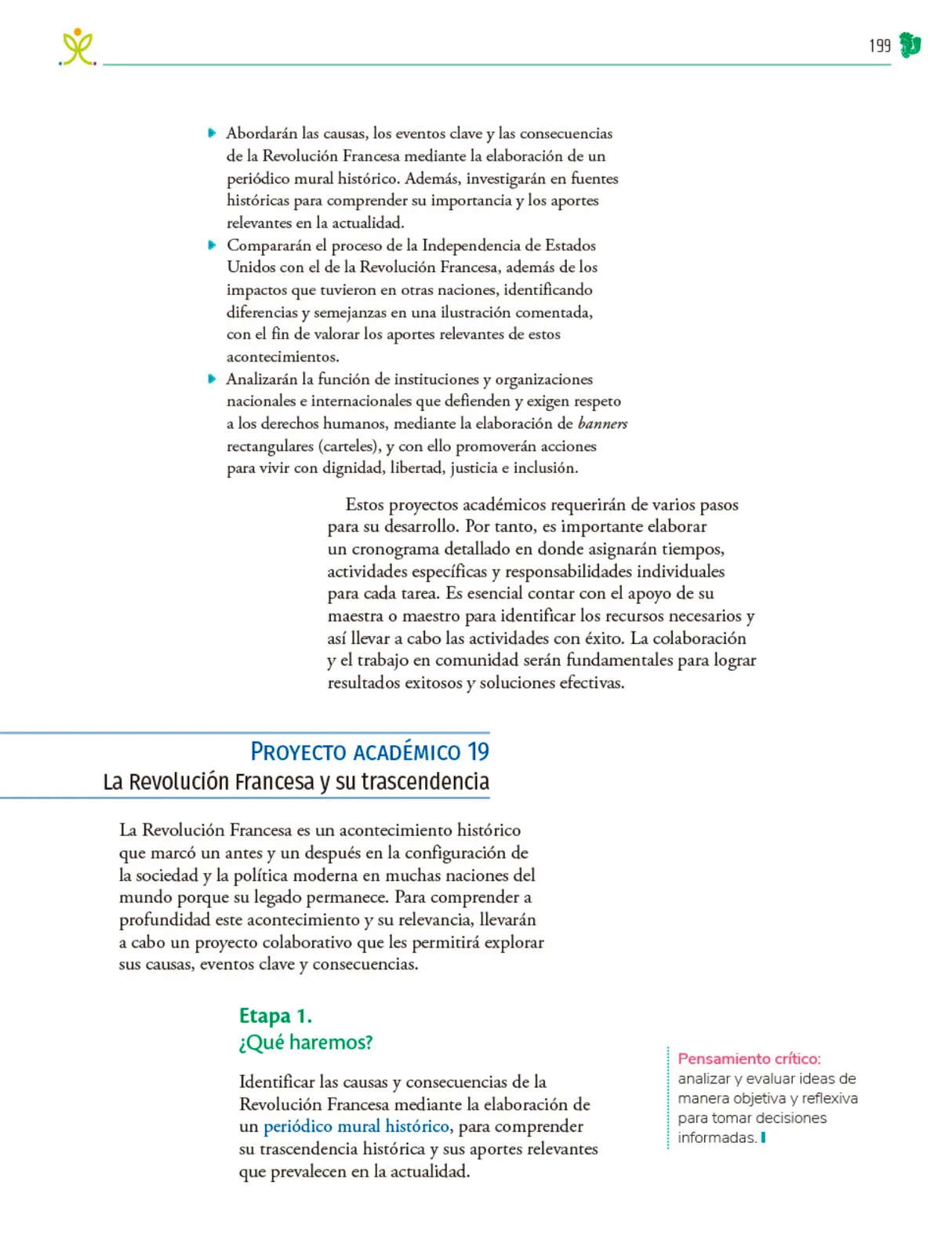 Miniatura página 200 de Colección Nanahuatzin. Nuestro libro de Proyectos.  Tomo II.  Libro de Educación Telesecundaria Grado 3°  Ciclo Escolar 2025 - 2026