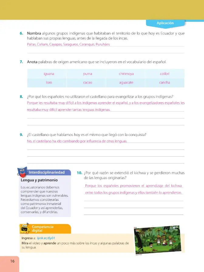 Página 18 de Lengua Y Literatura 6° · Egb 6 Lengua Y Literatura 2025 · 2025