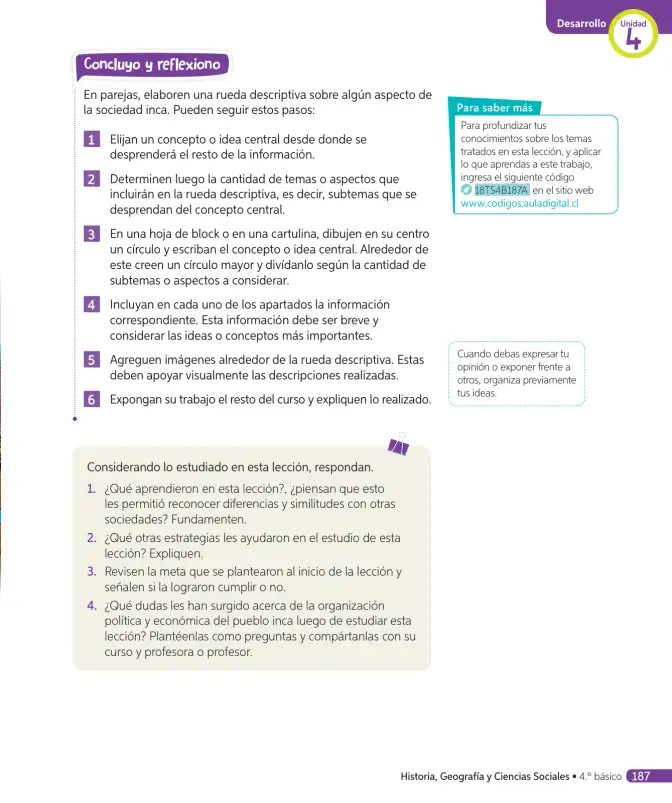 Página 162 de Historia, Geografía y Ciencias Sociales – Cuarto Básico | Texto del Estudiante MINEDUC – Descargar PDF · 2024