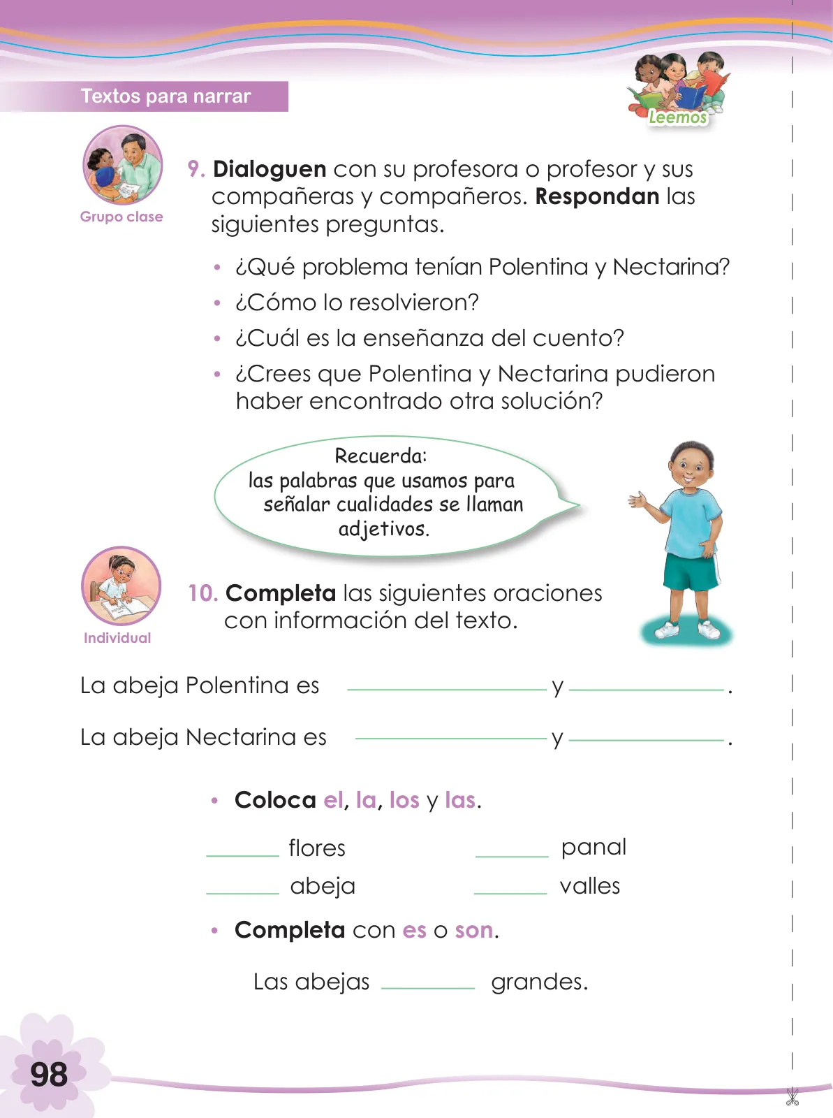 Miniatura página 100 de Comunicación 2 : cuaderno de trabajo para segundo grado de Educación Primaria 2019 · 2019