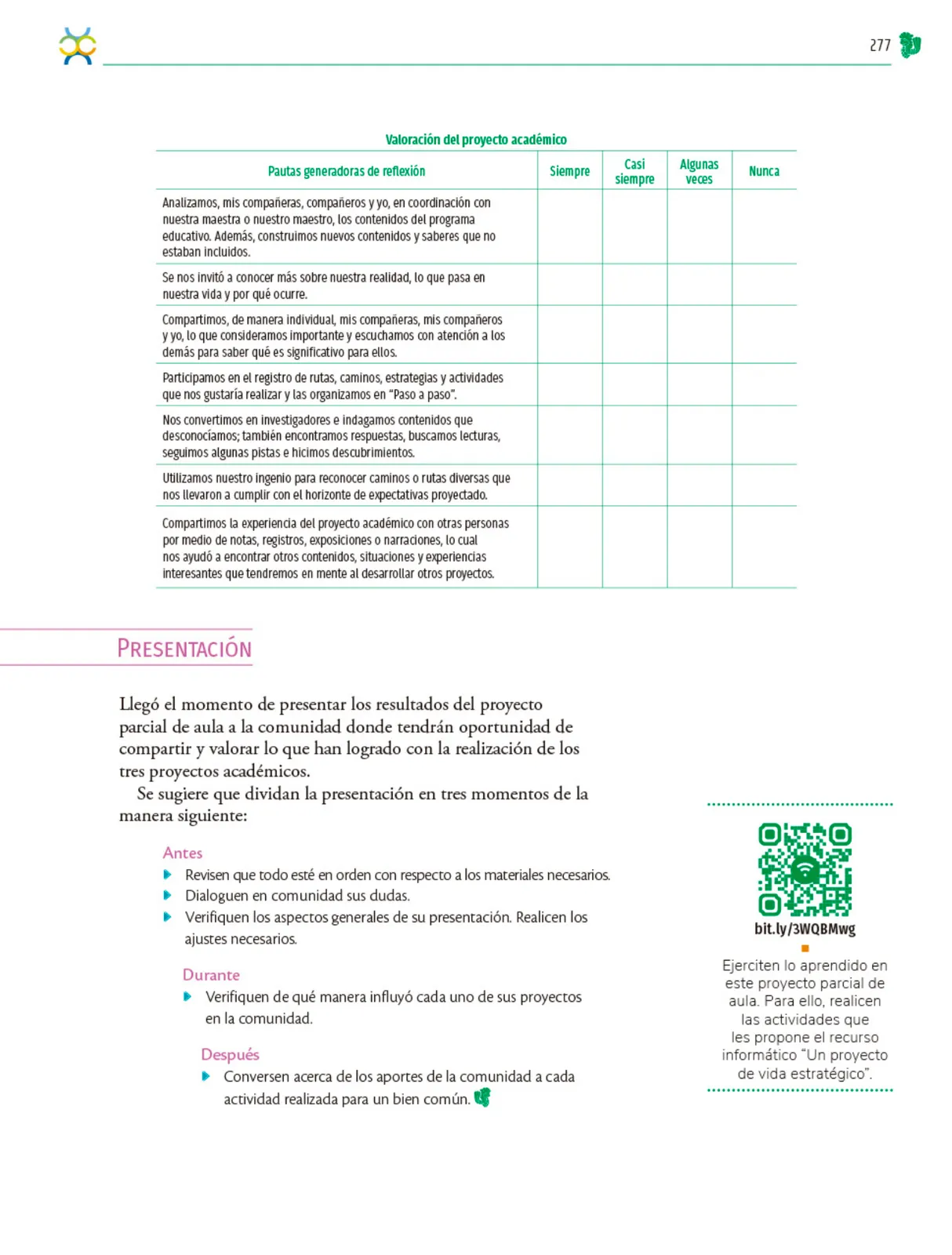 Página 278 de Colección Ximhai. Nuestro libro de Proyectos. Tomo I. Libro de Educación Telesecundaria Grado 1° Ciclo Escolar 2025 - 2026