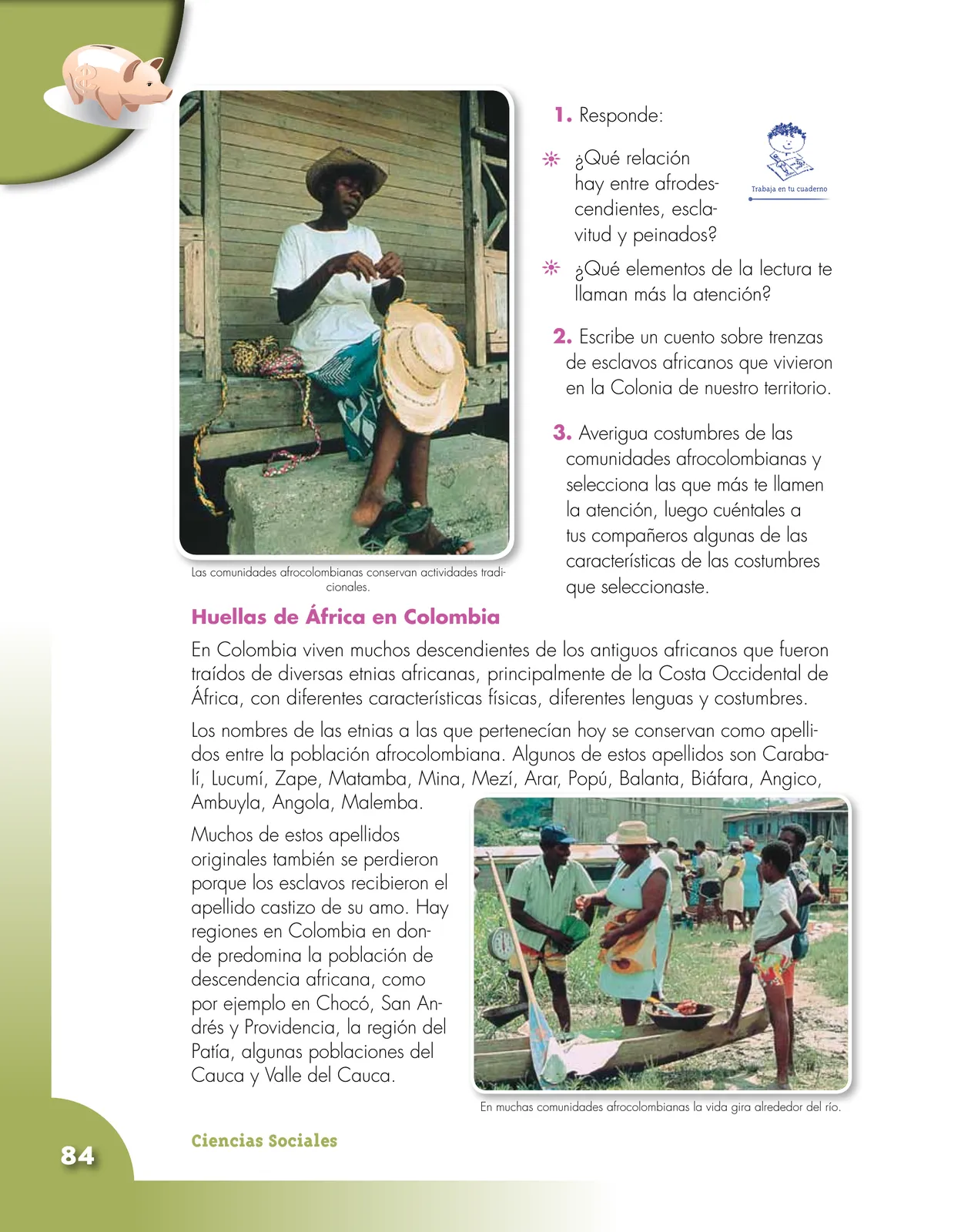 Página 84 de Ciencias Sociales 5° · Cartilla 01