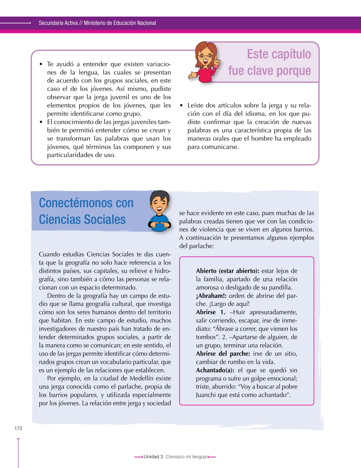 Miniatura página 172 de Lenguaje 6° · Secundaria Activa