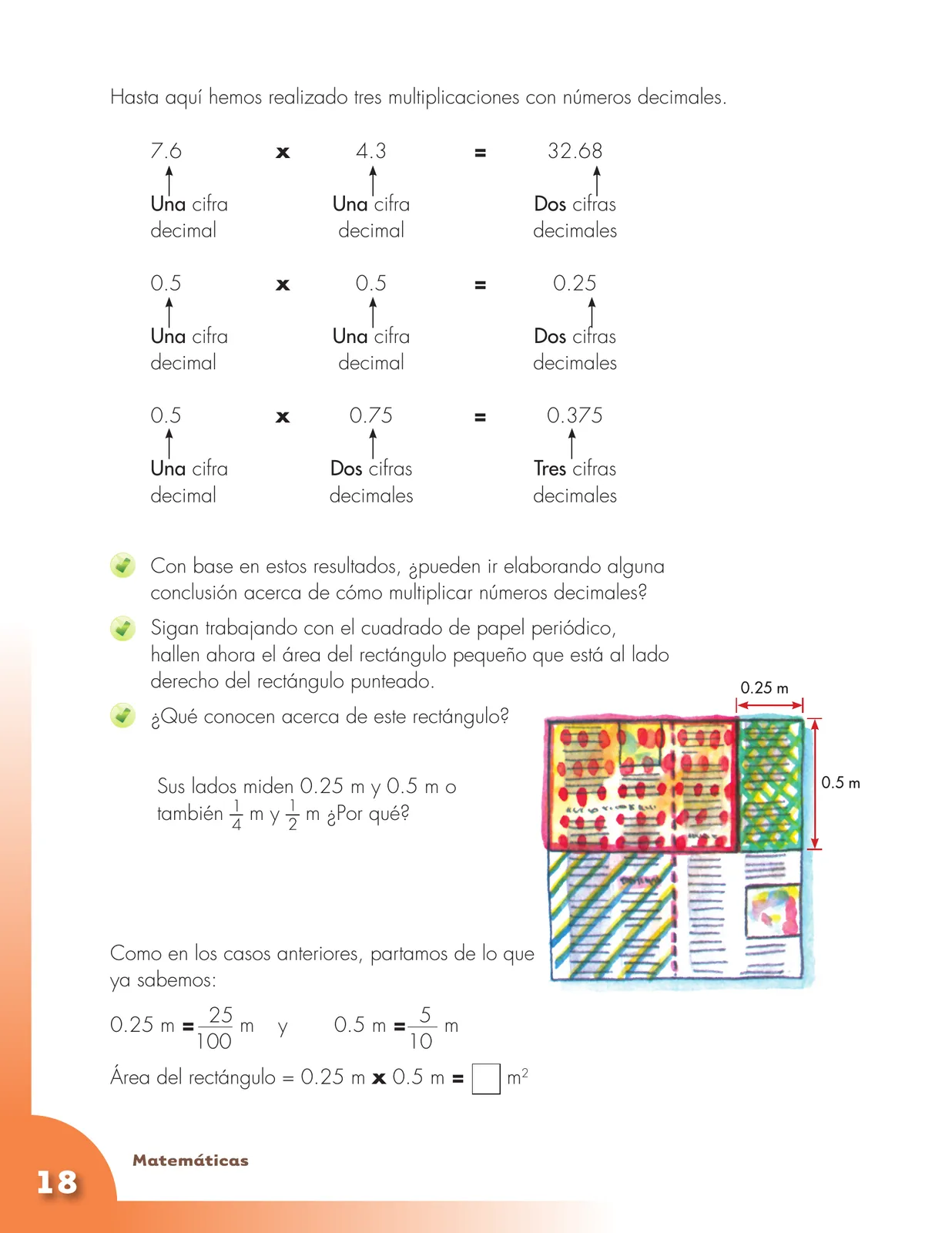 Miniatura página 18 de Matematica 5° · Cartilla 03