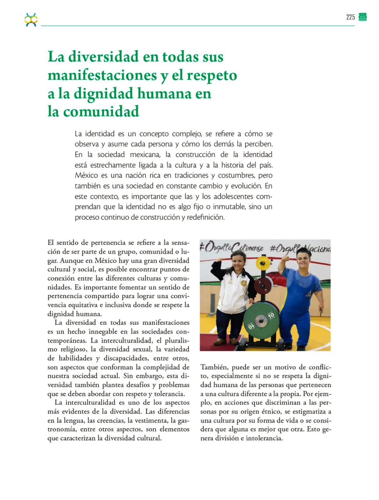 Página 226 de Colección Nanahuatzin. De lo humano y lo comunitario.   Libro de Educación Telesecundaria Grado 3°  Ciclo Escolar 2025 - 2026
