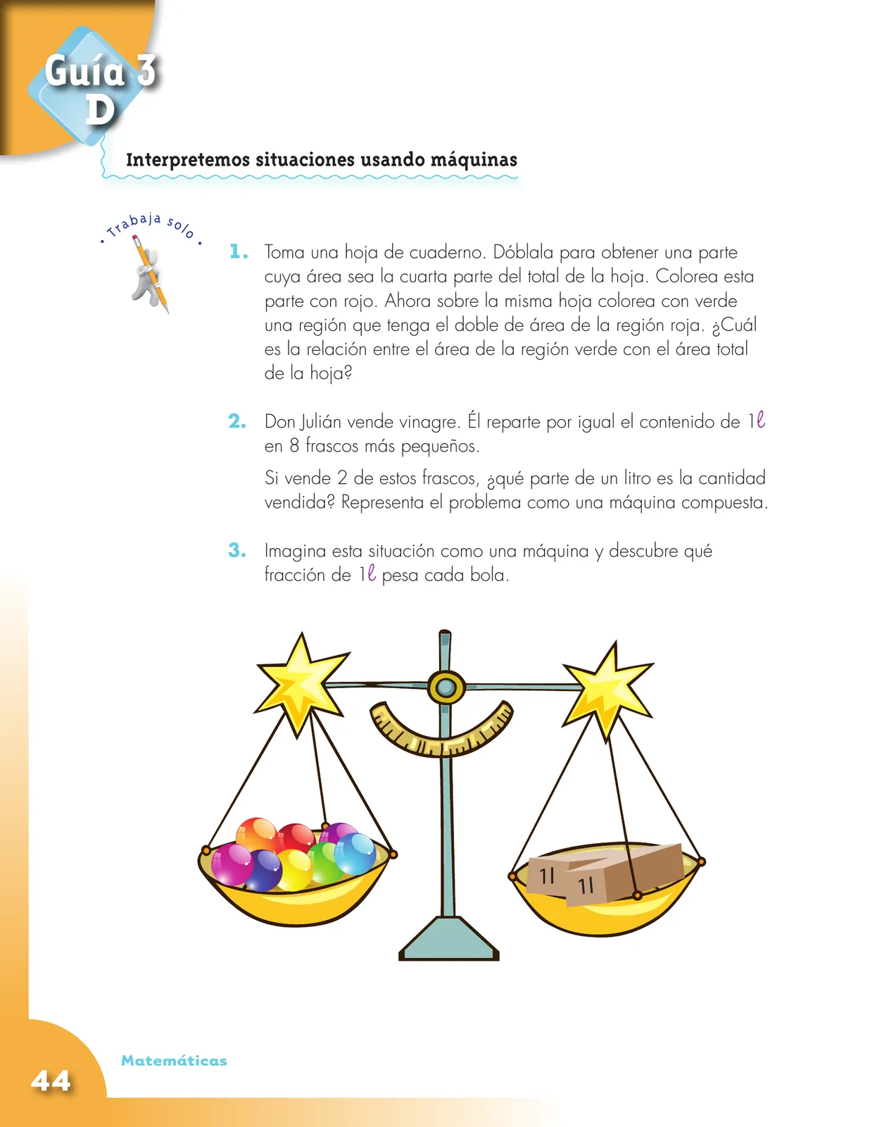 Miniatura página 44 de Matematica 5° · Cartilla 01