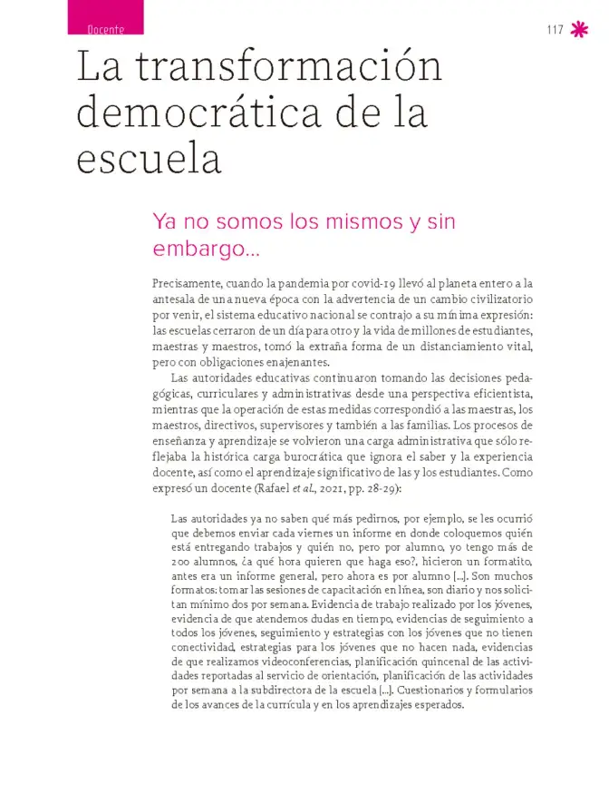Página 118 de Un libro sin recetas para la maestra y el maestro. Fase 6. Libro de Educación Secundaria Grado 1°, 2°, 3° Ciclo Escolar 2025 - 2026