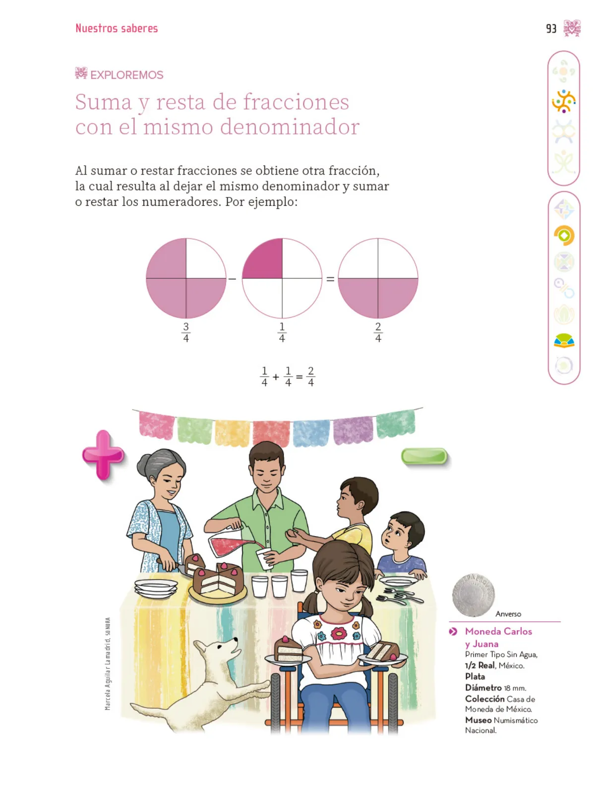 Página 94 de Nuestros saberes: Libro para alumnos, maestros y familia.   Libro de Educación Primaria Grado 3°  Ciclo Escolar 2025 - 2026