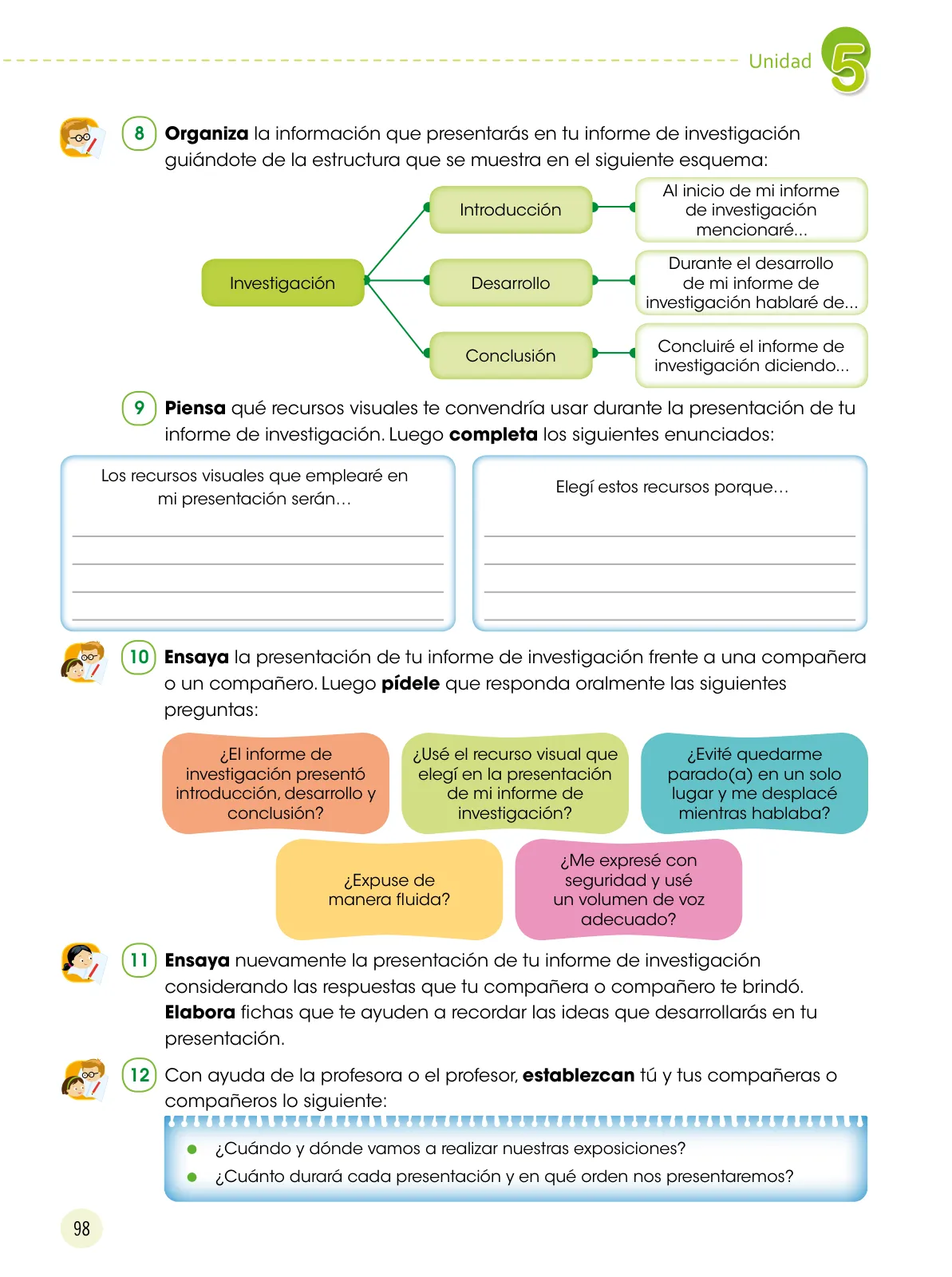Página 99 de Comunicación 6 : cuaderno de trabajo para sexto grado de Educación Primaria 2019 · 2019