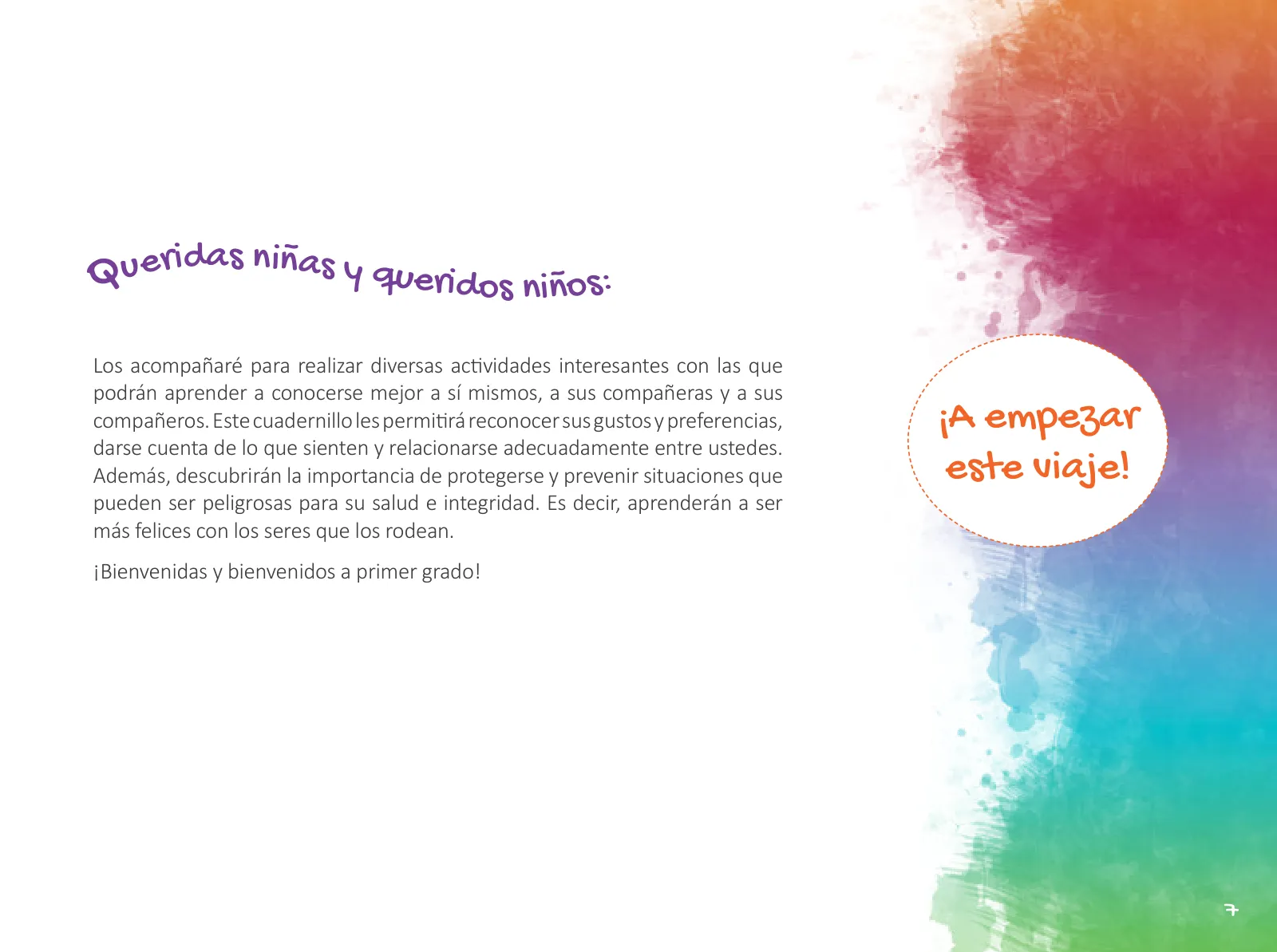 Miniatura página 9 de Cuadernillo de Tutoría 1 : primer grado de Educación Primaria · 2021