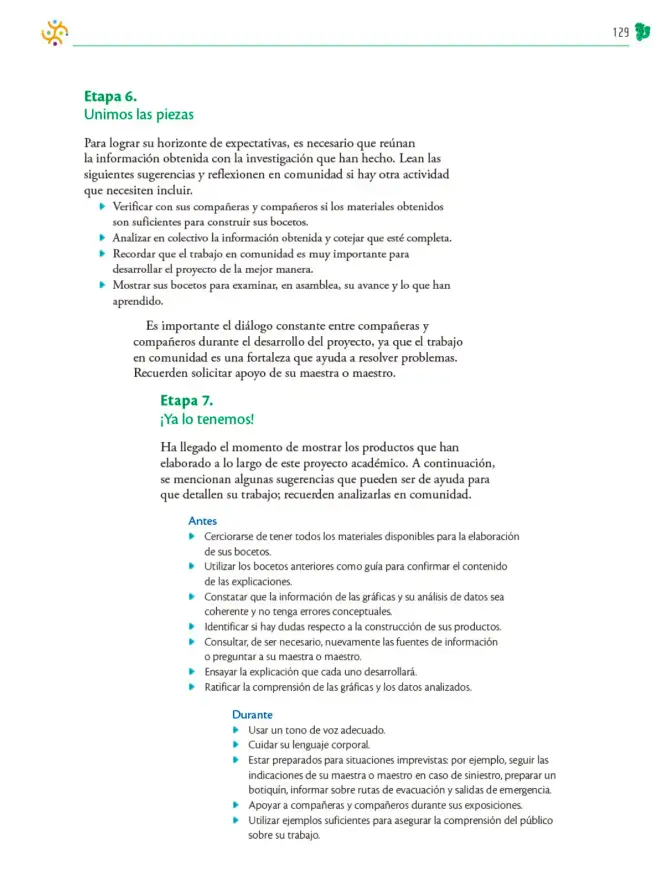 Página 130 de Colección Nanahuatzin. Nuestro libro de Proyectos. Tomo II. Libro de Educación Telesecundaria Grado 3° Ciclo Escolar 2025 - 2026