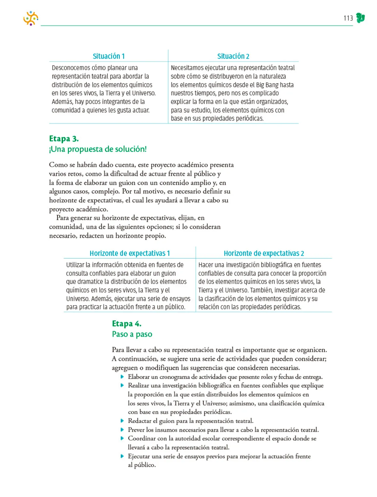 Miniatura página 114 de Colección Nanahuatzin. Nuestro libro de Proyectos.  Tomo II.  Libro de Educación Telesecundaria Grado 3°  Ciclo Escolar 2025 - 2026