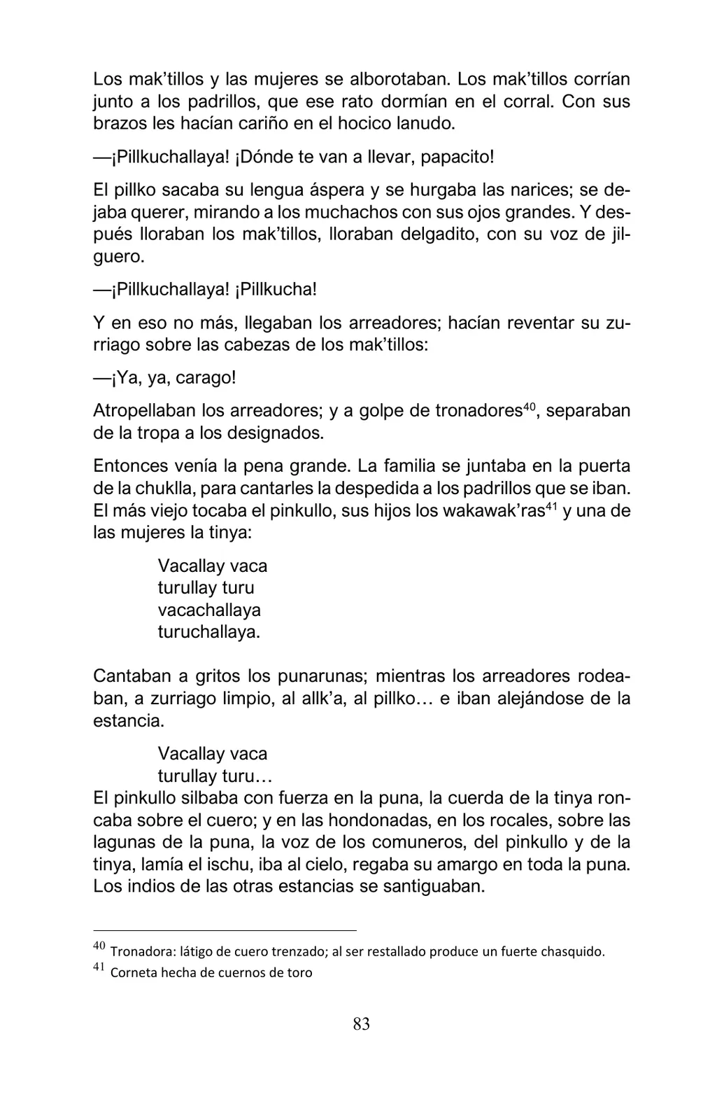 Página 83 de Arguedas, entre el fuego y el amor : textos seleccionados para estudiantes de Educación Básica · 2021