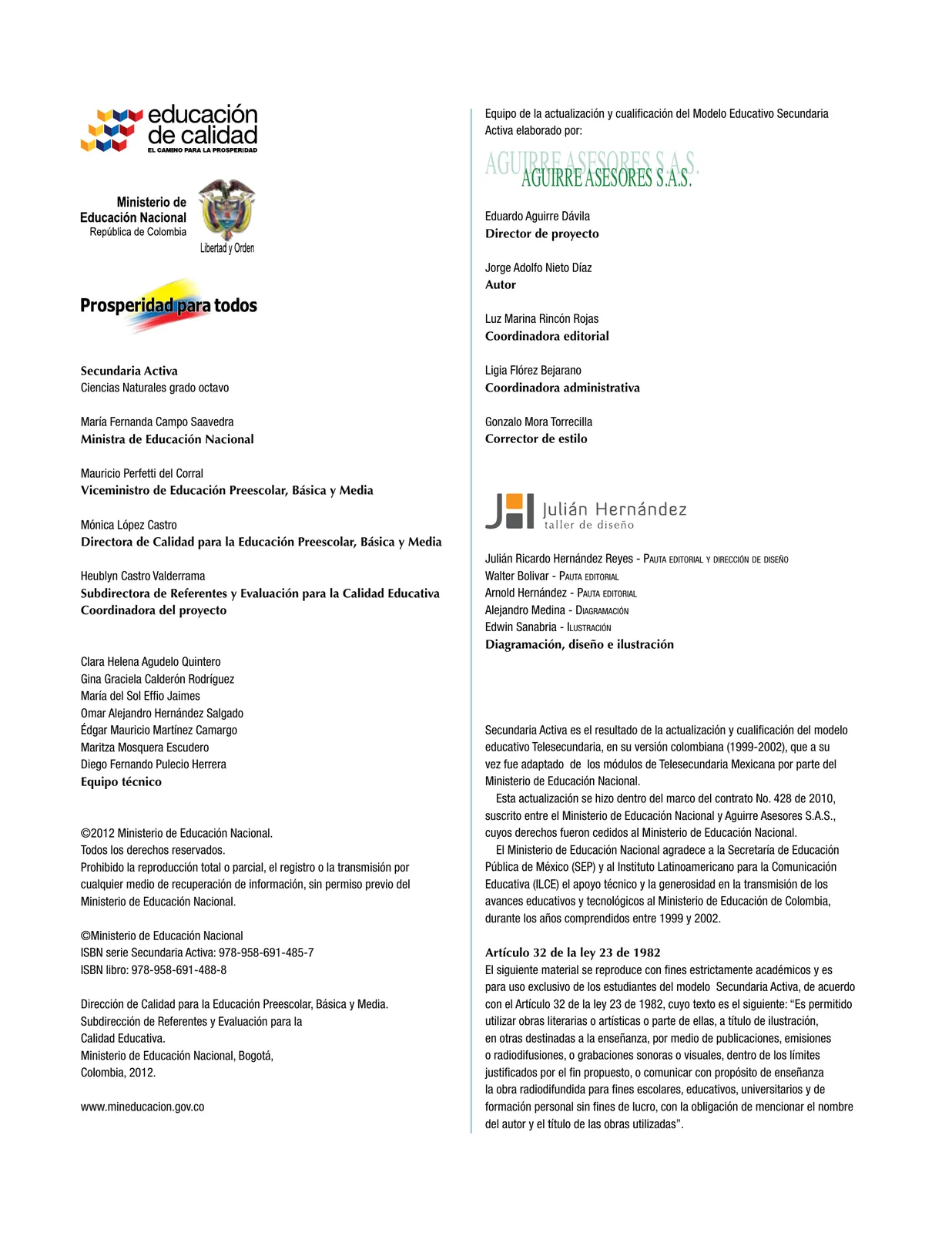 Miniatura página 2 de Ciencias Naturales 8° · Secundaria Activa