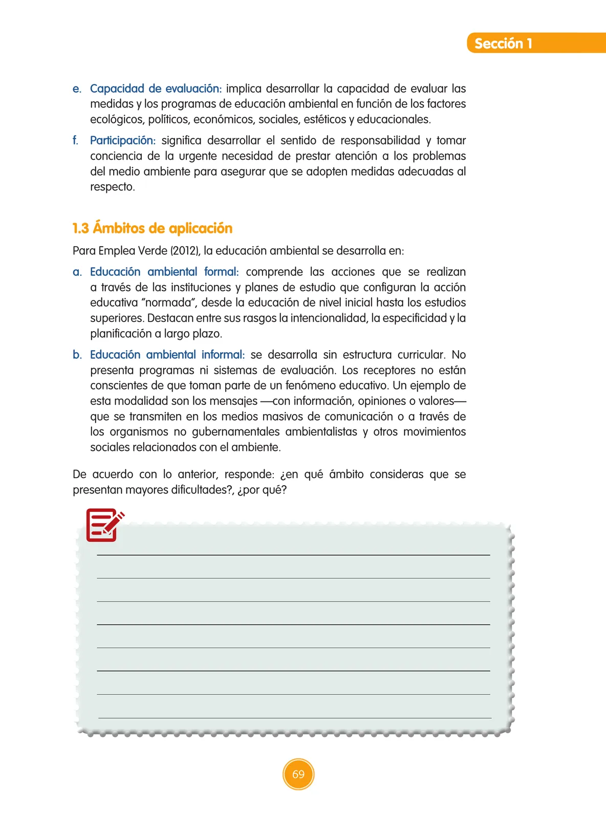 Página 70 de Guía de educación ambiental para el desarrollo sostenible : cambio climático · 2016