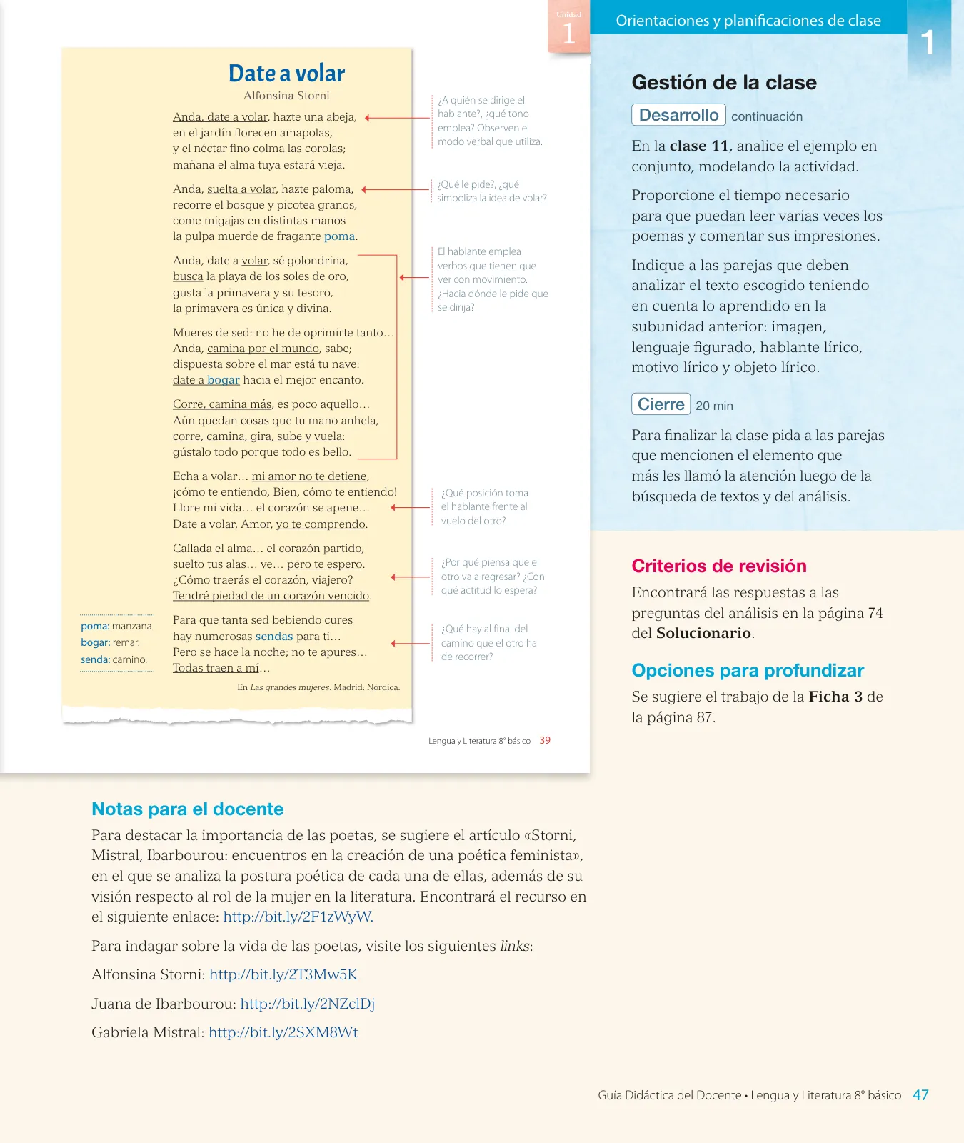 Página 49 de Lengua y Literatura – Octavo Básico | Texto del Estudiante MINEDUC – Descargar PDF · 2024