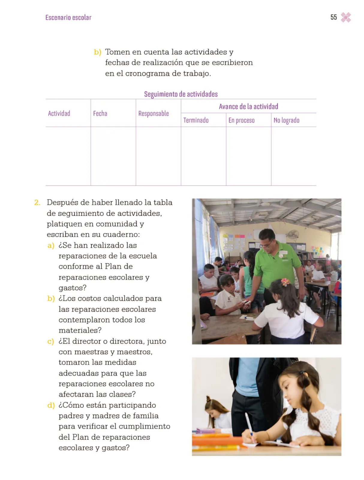 Página 58 de Proyectos Escolares.   Libro de Educación Primaria Grado 3°  Ciclo Escolar 2025 - 2026