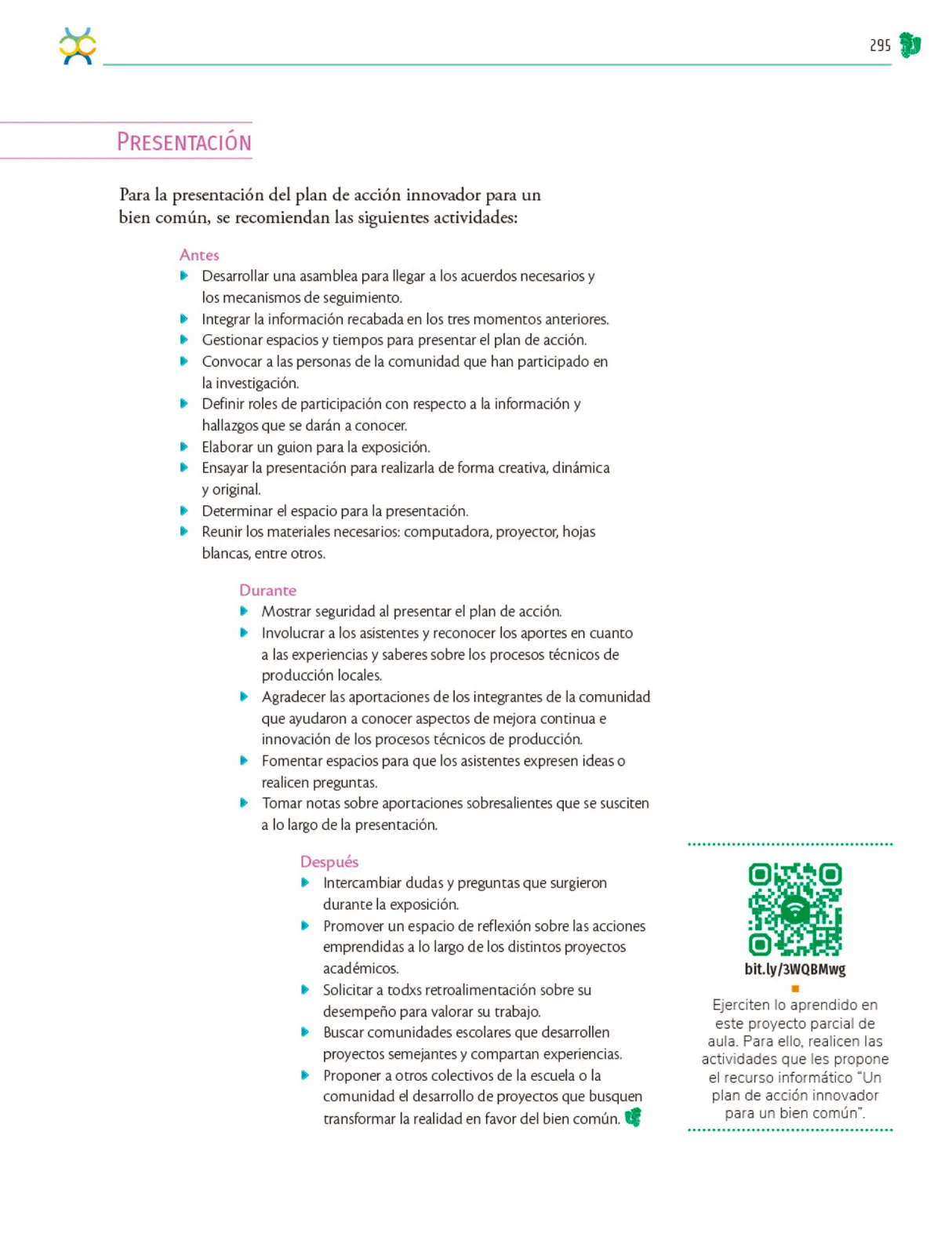 Página 296 de Colección Ximhai. Nuestro libro de Proyectos. Tomo I. Libro de Educación Telesecundaria Grado 1° Ciclo Escolar 2025 - 2026