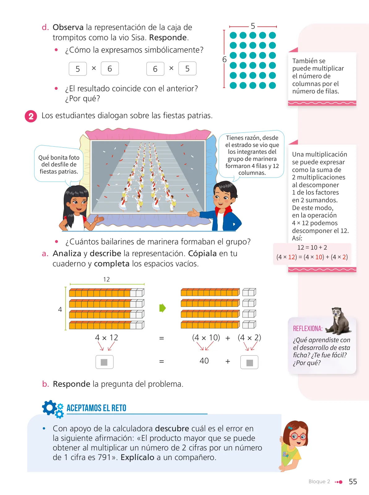Página 57 de Texto de Matemática 4. Cuarto grado de Primaria · 2024