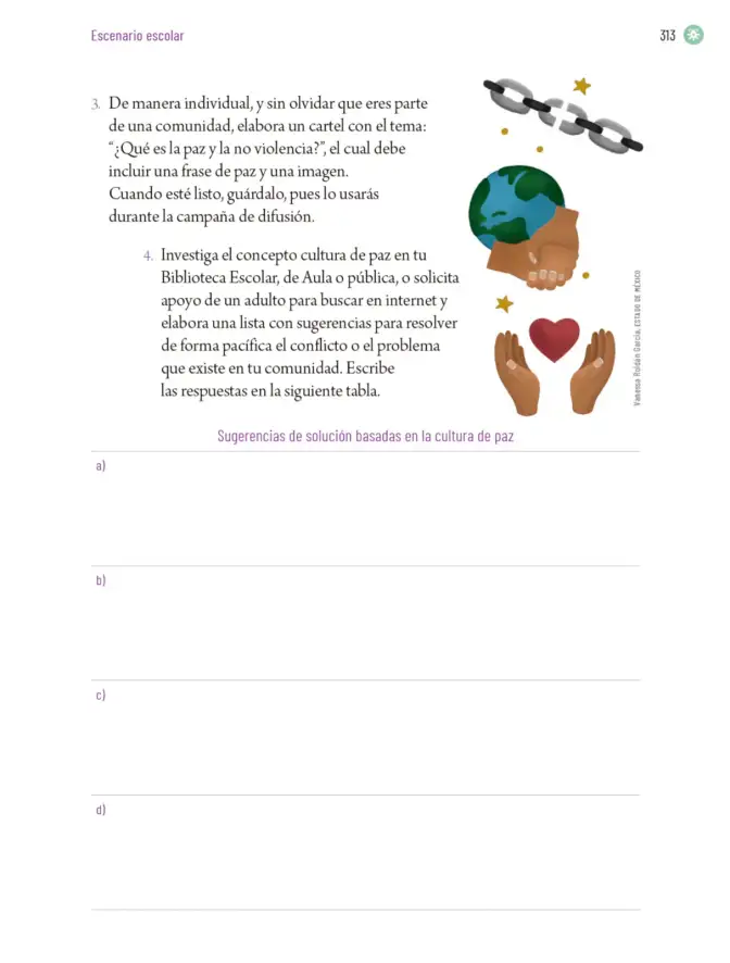 Página 316 de Proyectos Escolares. Libro de Educación Primaria Grado 6° Ciclo Escolar 2025 - 2026