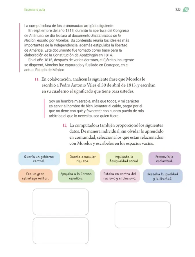 Página 236 de Proyectos de Aula. Libro de Educación Primaria Grado 5° Ciclo Escolar 2025 - 2026