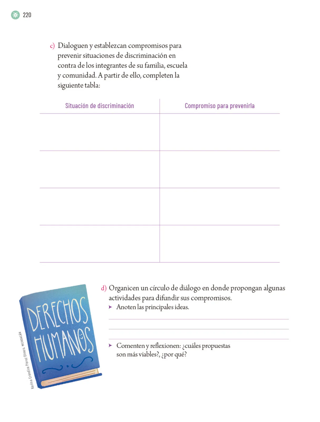 Página 223 de Proyectos Escolares. Libro de Educación Primaria Grado 5° Ciclo Escolar 2025 - 2026