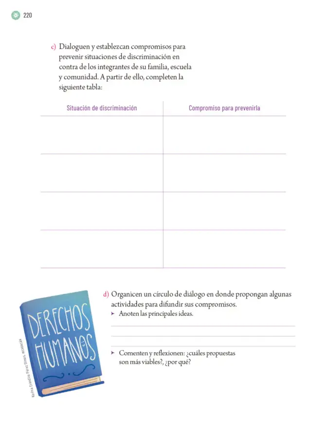 Página 223 de Proyectos Escolares. Libro de Educación Primaria Grado 5° Ciclo Escolar 2025 - 2026