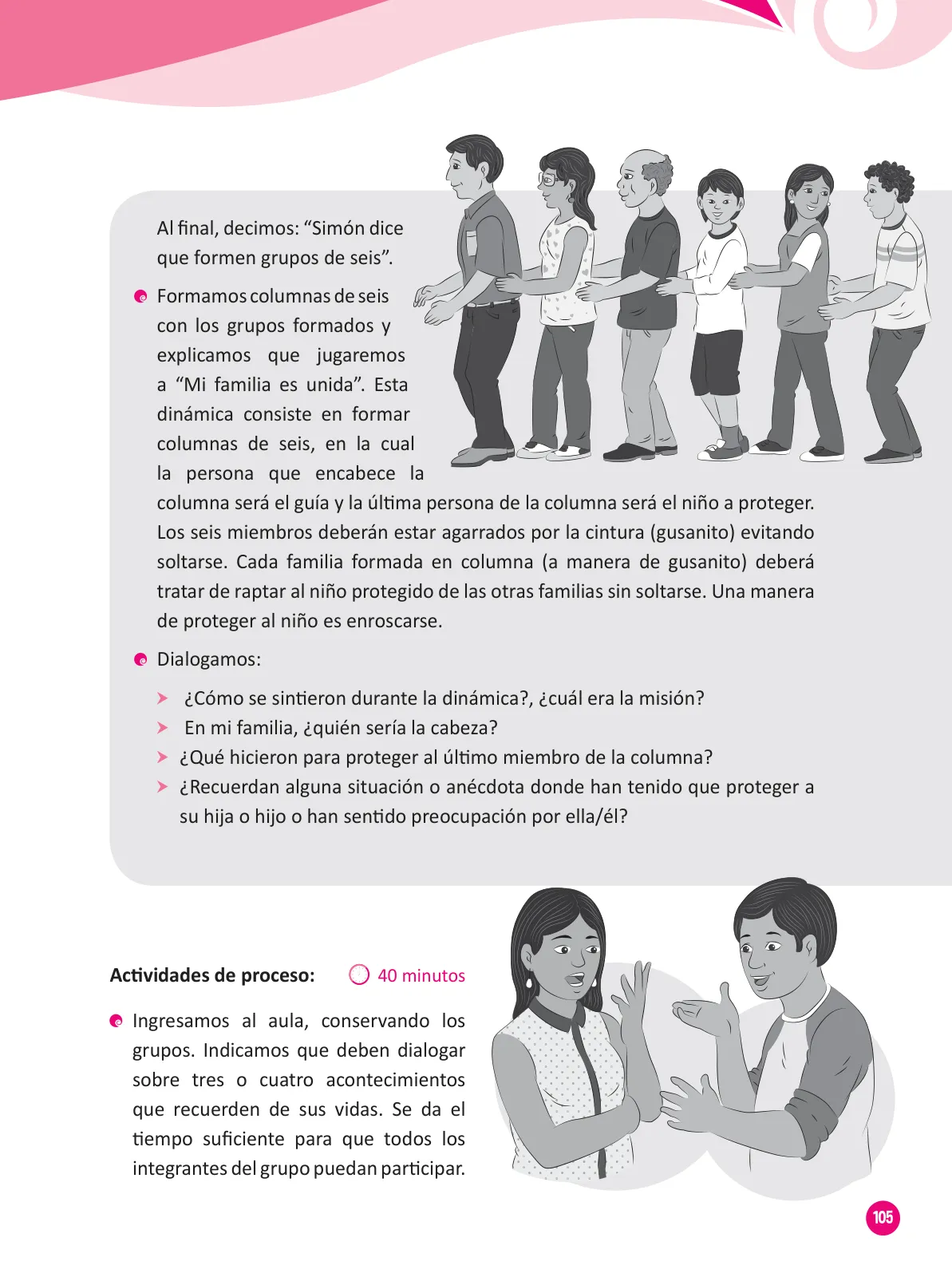 Página 107 de Guía para el trabajo docente con las familias del ciclo III de Primaria · 2016