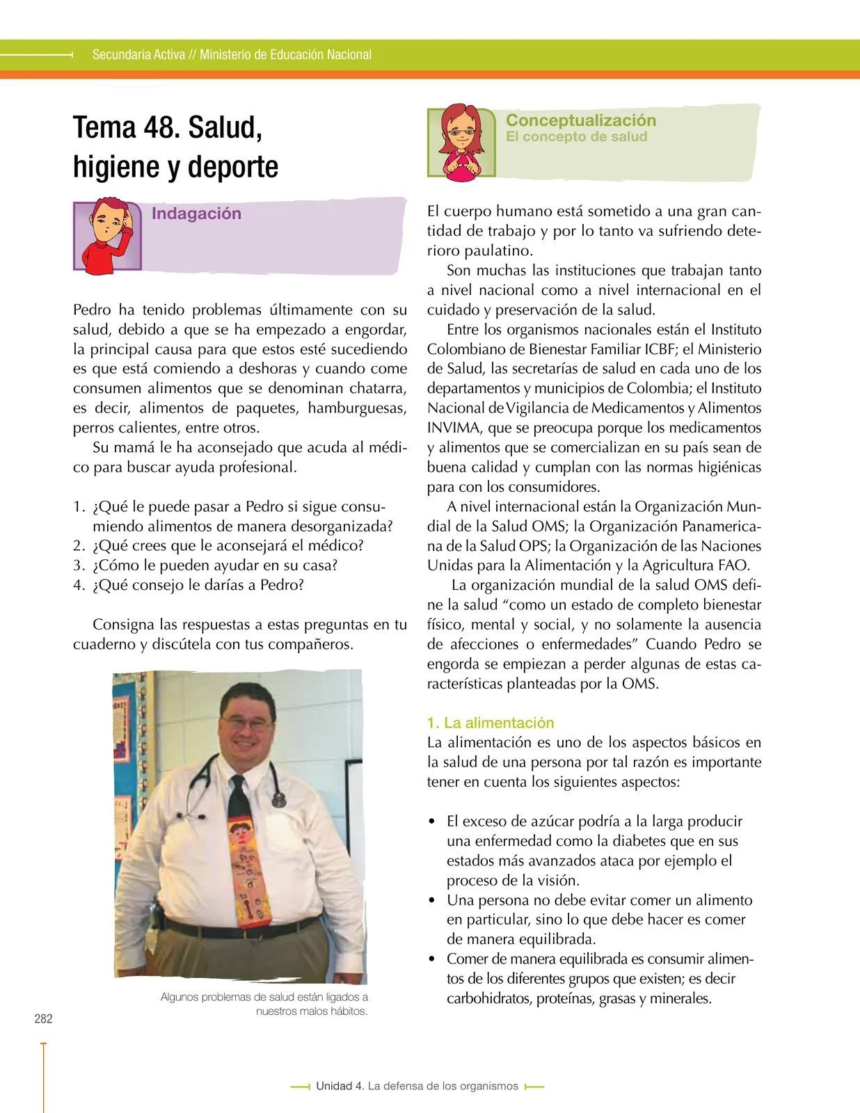 Página 282 de Ciencias Naturales 8° · Secundaria Activa