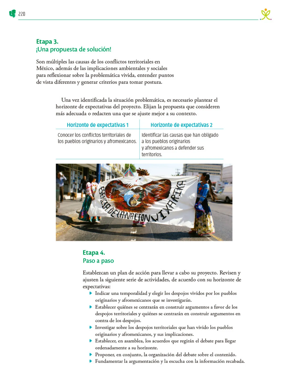 Miniatura página 221 de Colección Ximhai. Nuestro libro de Proyectos.  Tomo II.   Libro de Educación Telesecundaria Grado 1°  Ciclo Escolar 2025 - 2026
