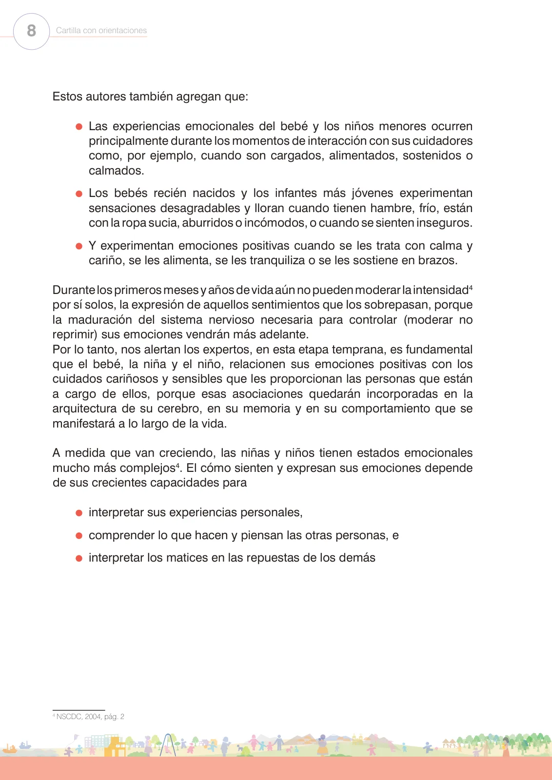 Página 10 de Regulación de emociones. Cartilla con orientaciones para el Ciclo I de Educación Inicial · 2024
