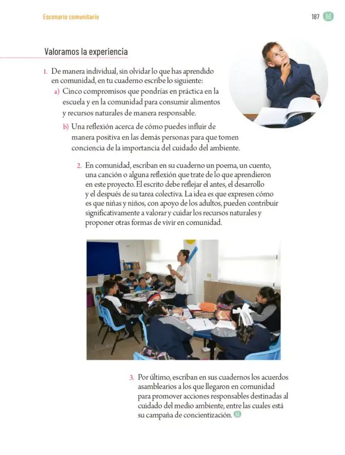 Página 190 de Proyectos Comunitarios. Libro de Educación Primaria Grado 5° Ciclo Escolar 2025 - 2026