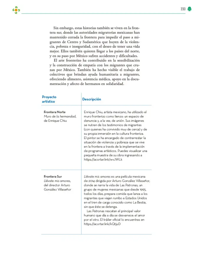 Página 234 de Colección Nanahuatzin. Lenguajes. Libro de Educación Telesecundaria Grado 3° Ciclo Escolar 2025 - 2026