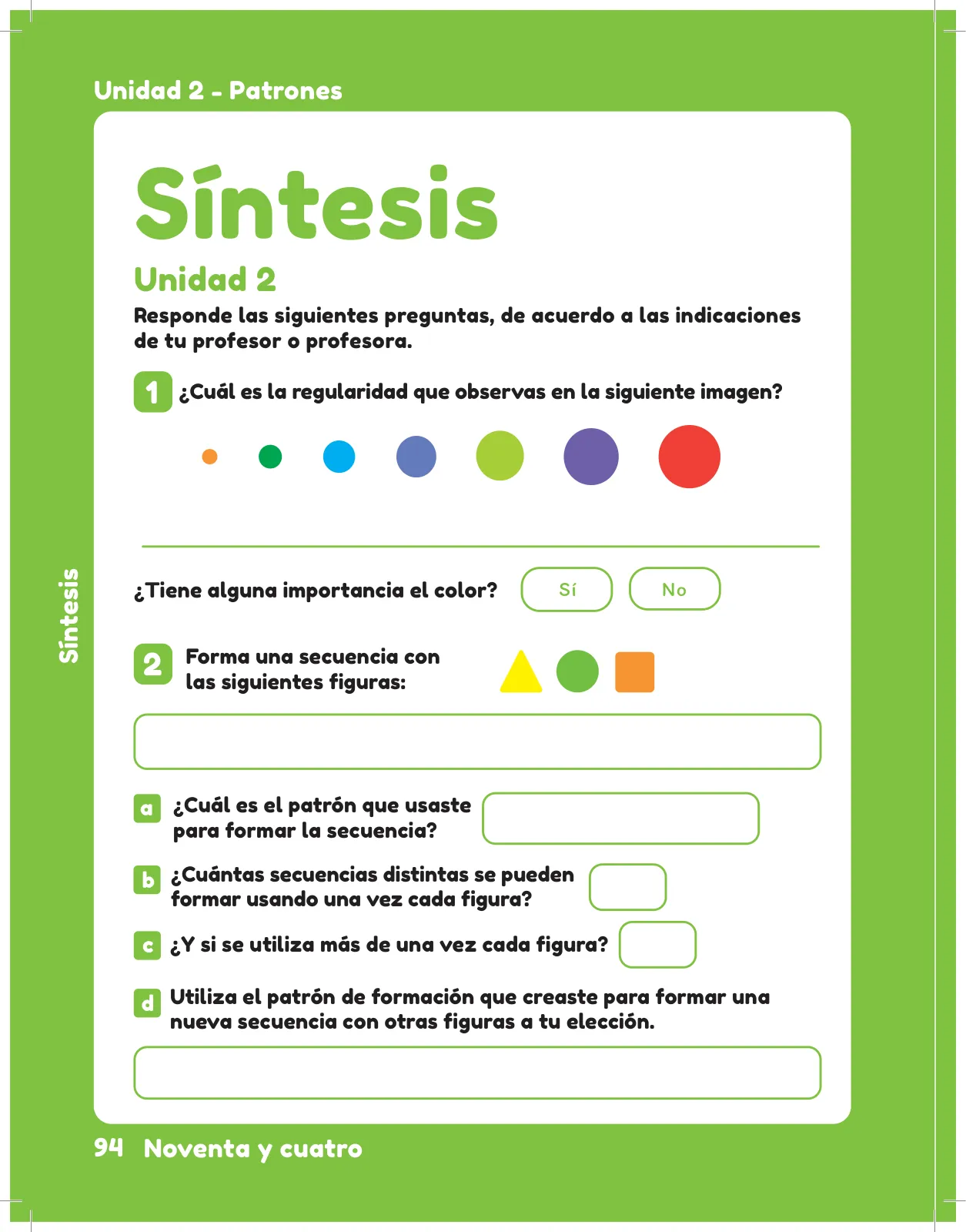 Página 96 de Matemática – Segundo Básico | Texto del Estudiante MINEDUC – Descargar PDF · 2024