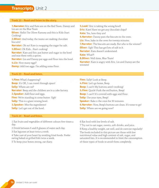 Página 78 de Inglés – Quinto Básico | Texto del Estudiante MINEDUC – Descargar PDF · 2024