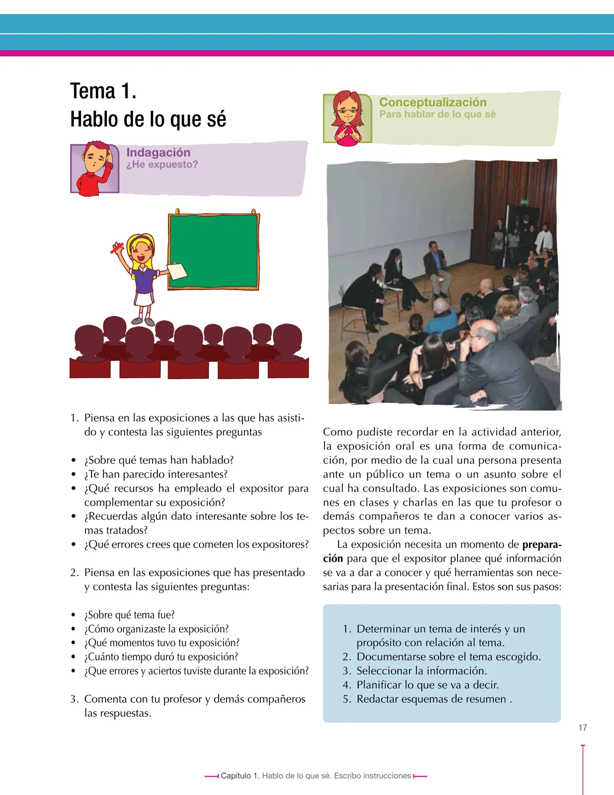 Página 17 de Lenguaje 7° · Secundaria Activa