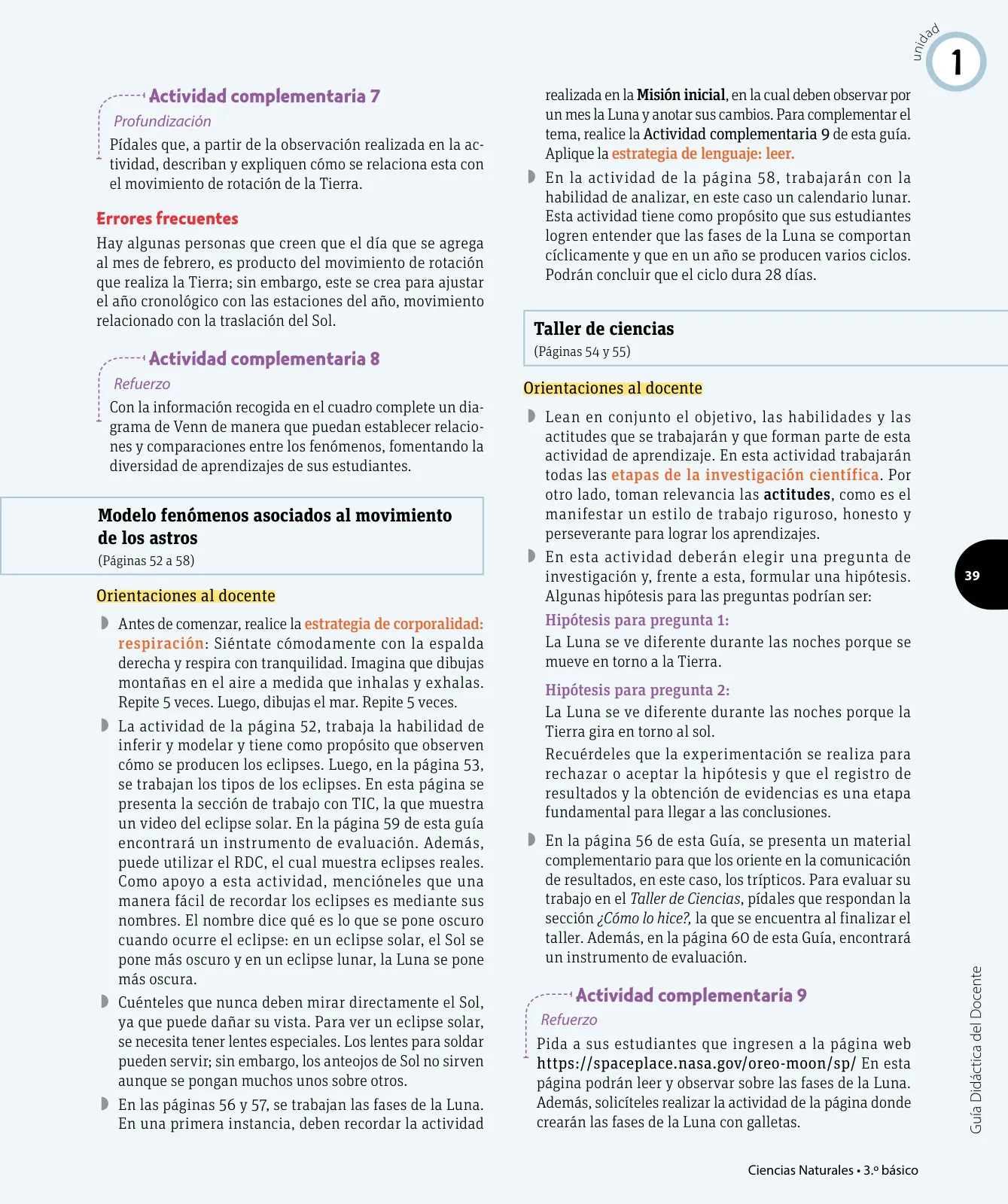 Página 60 de Ciencias Naturales – Tercero Básico | Texto del Estudiante MINEDUC – Descargar PDF · 2024