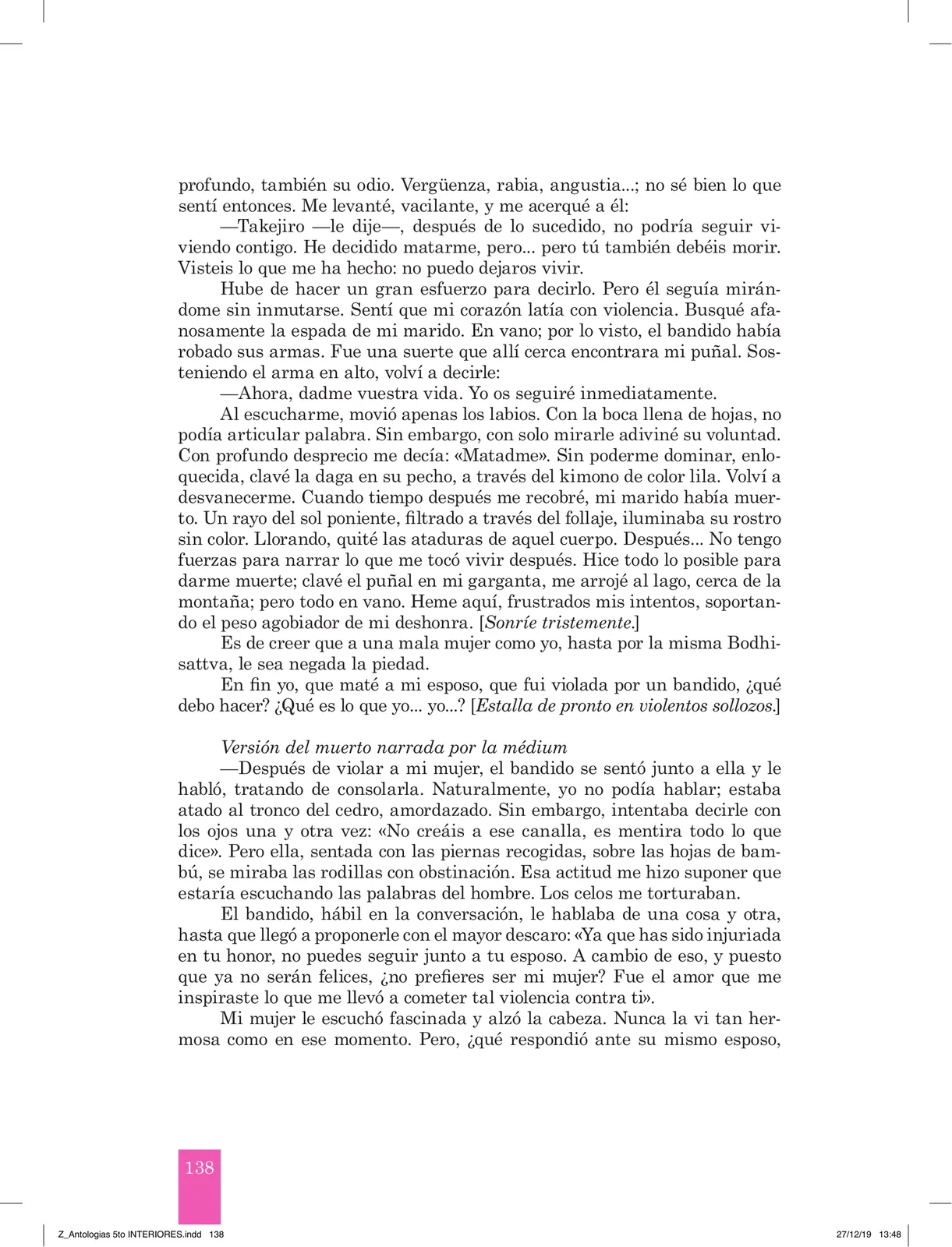 Página 140 de Antología literaria 5 · 2019