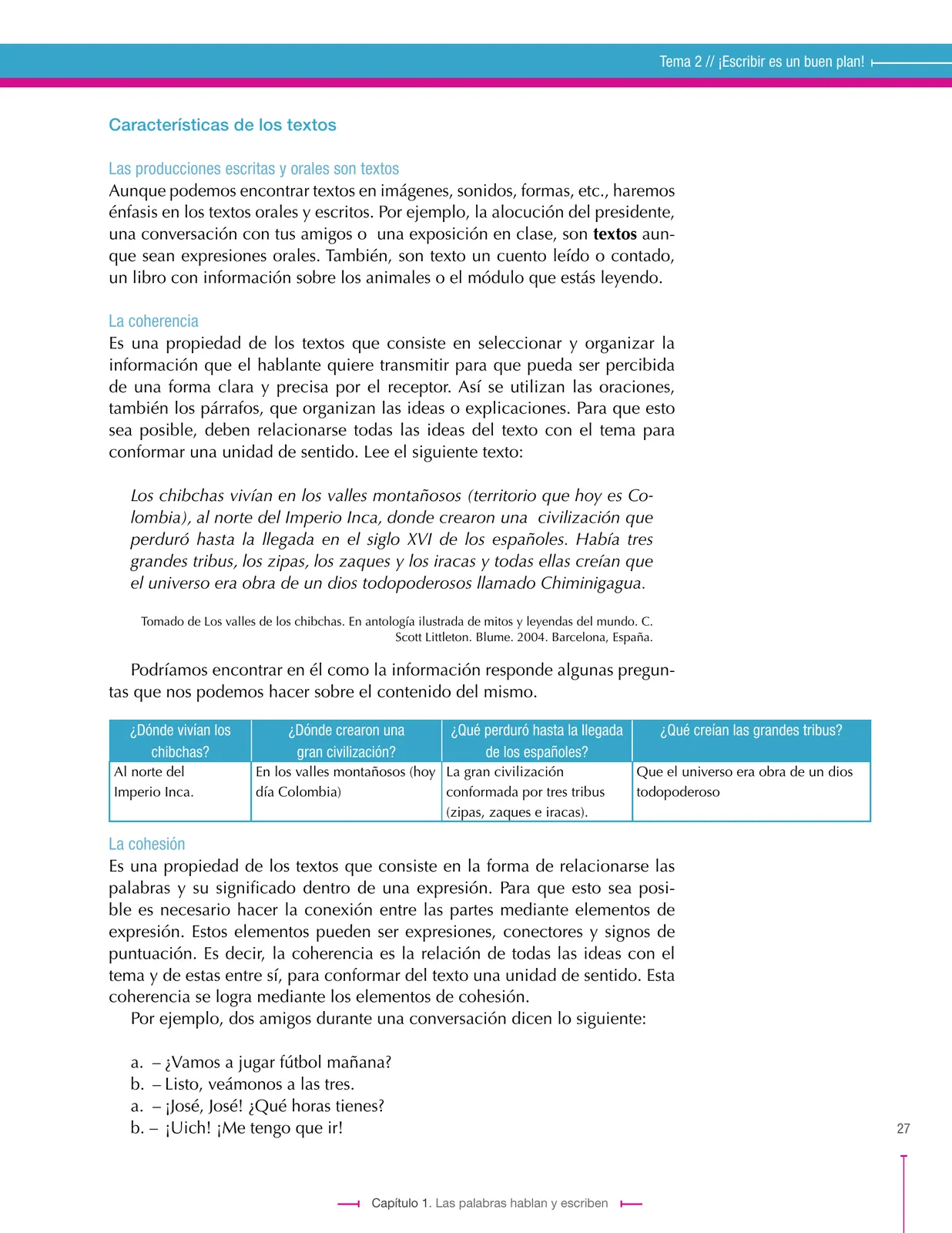 Miniatura página 27 de Lenguaje 8° · Secundaria Activa