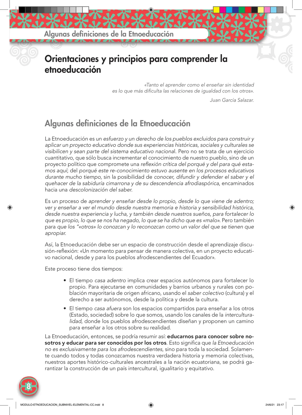 Página 8 de Etnoeducacion · Egb Elemental Etnoeducacion 2024 · 2024