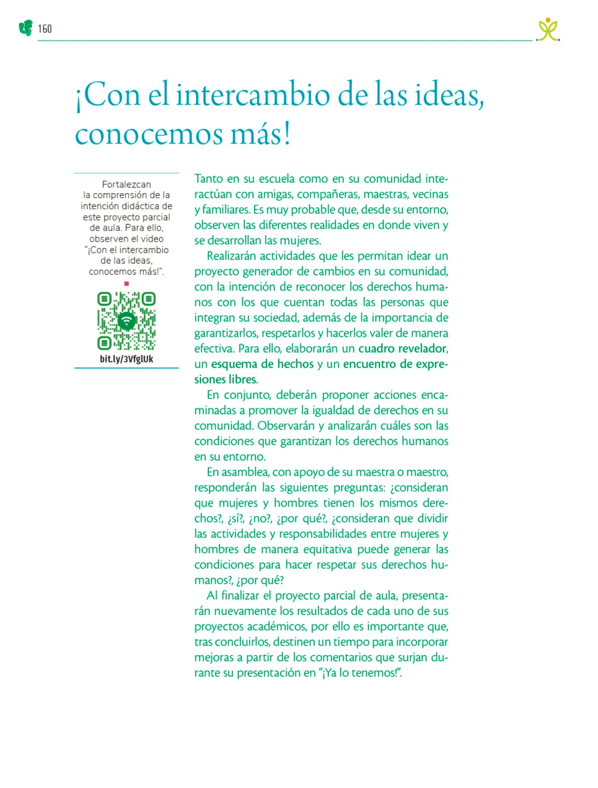 Miniatura página 161 de Colección Ximhai. Nuestro libro de Proyectos.  Tomo III.  Libro de Educación Telesecundaria Grado 1°  Ciclo Escolar 2025 - 2026