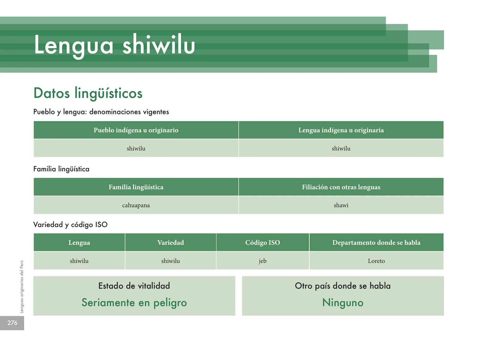 Página 278 de Lenguas originarias del Perú · 2018
