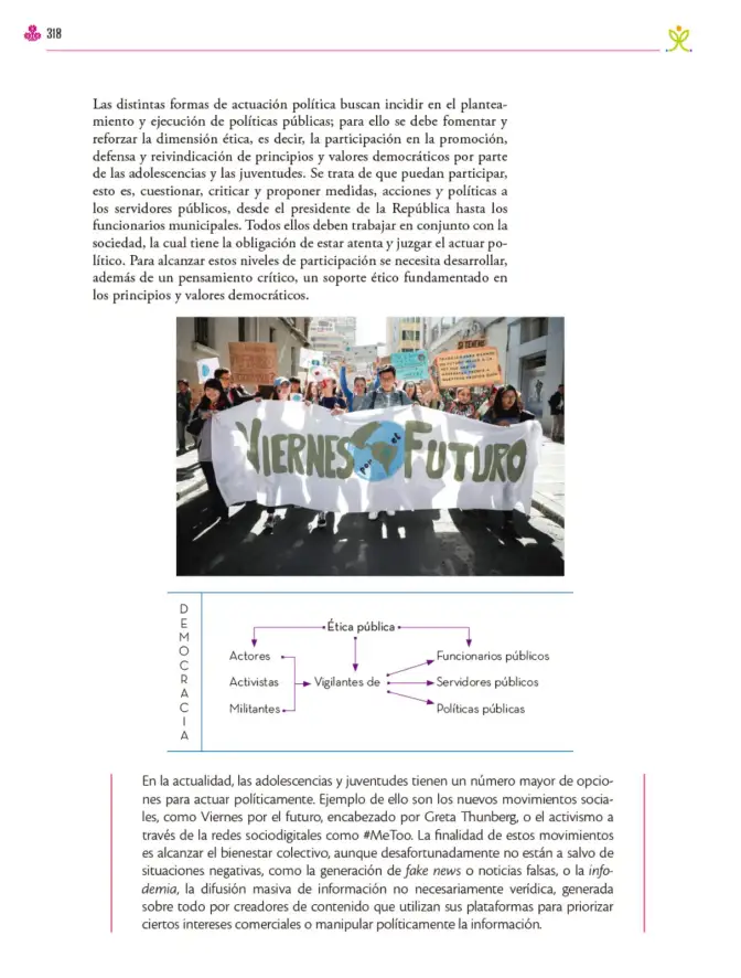 Página 319 de Colección Nanahuatzin. Ética, naturaleza y sociedades. Libro de Educación Secundaria Grado 3° Ciclo Escolar 2025 - 2026
