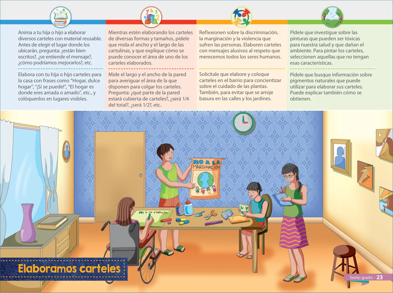 Página 25 de Aprendemos juntos en familia : guía dirigida a madres y padres. Sexto grado de Educación Primaria · 2019